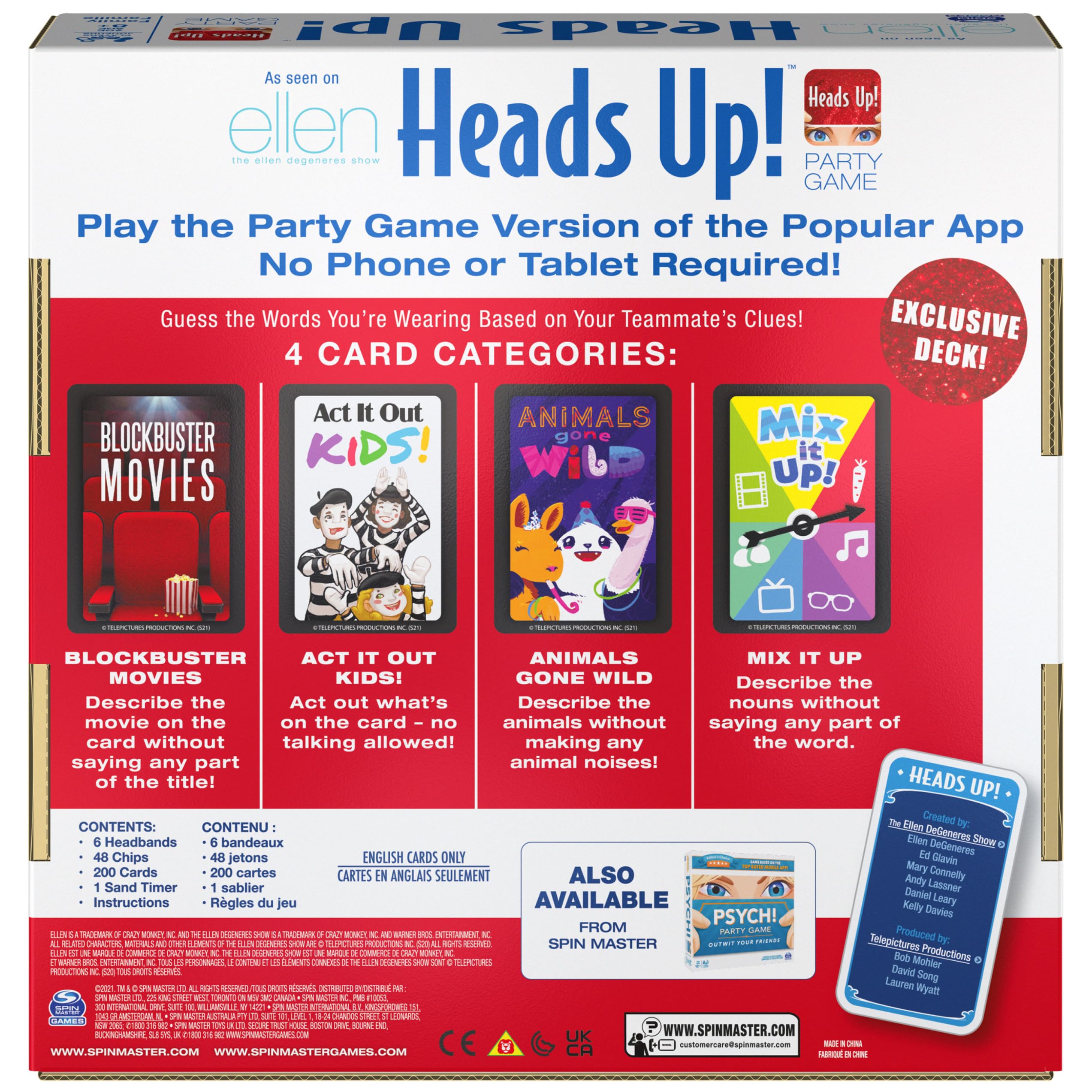 Spin Master Games, Head’s Up! Party Game 4th Edition, Viral Word Guessing Board Game, Family Game Night, Christmas Gifts for Kids, for Ages 8+