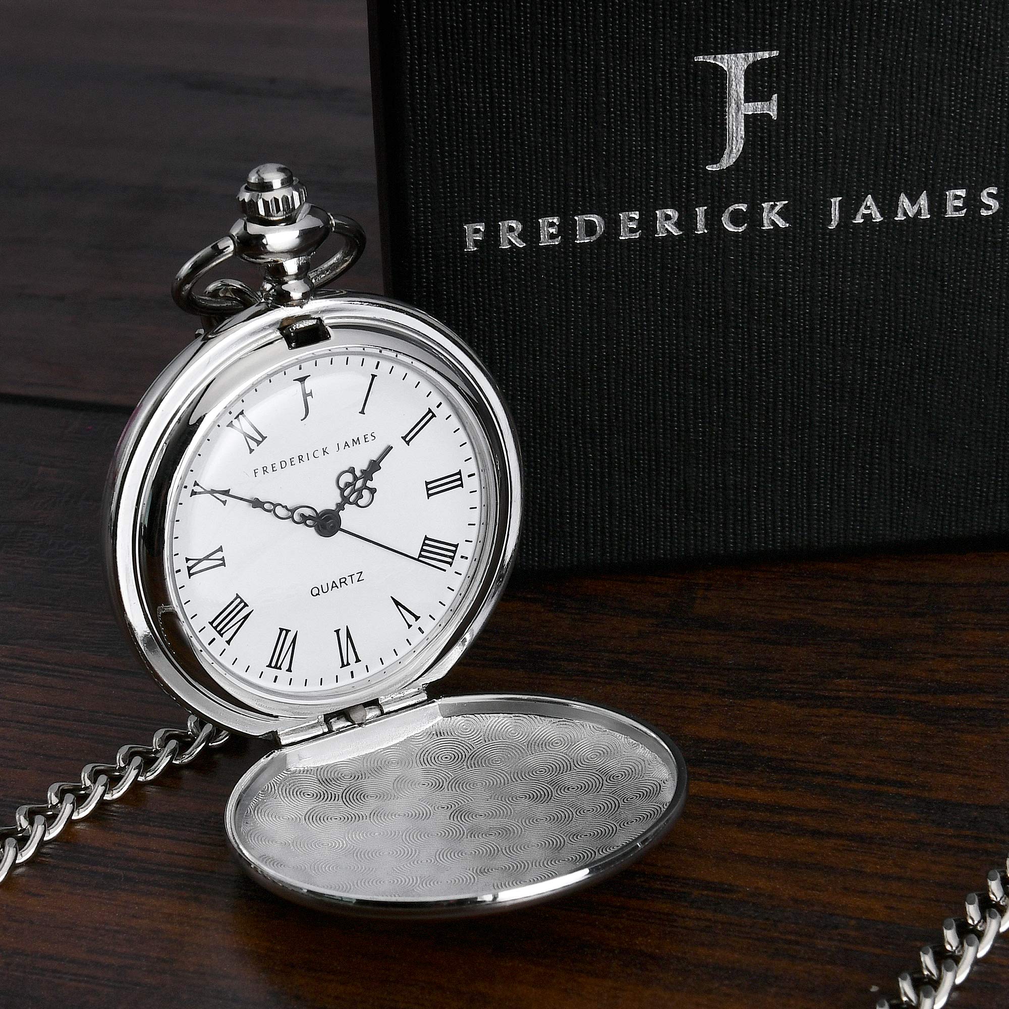 FJ FREDERICK JAMES Groom Gifts from Bride - Engraved 'Groom Today, Husband Tomorrow' - Groom Pocket Watch - Wedding Gift for Groom on Wedding Day I Gift for Groom from Bride on Wedding Day