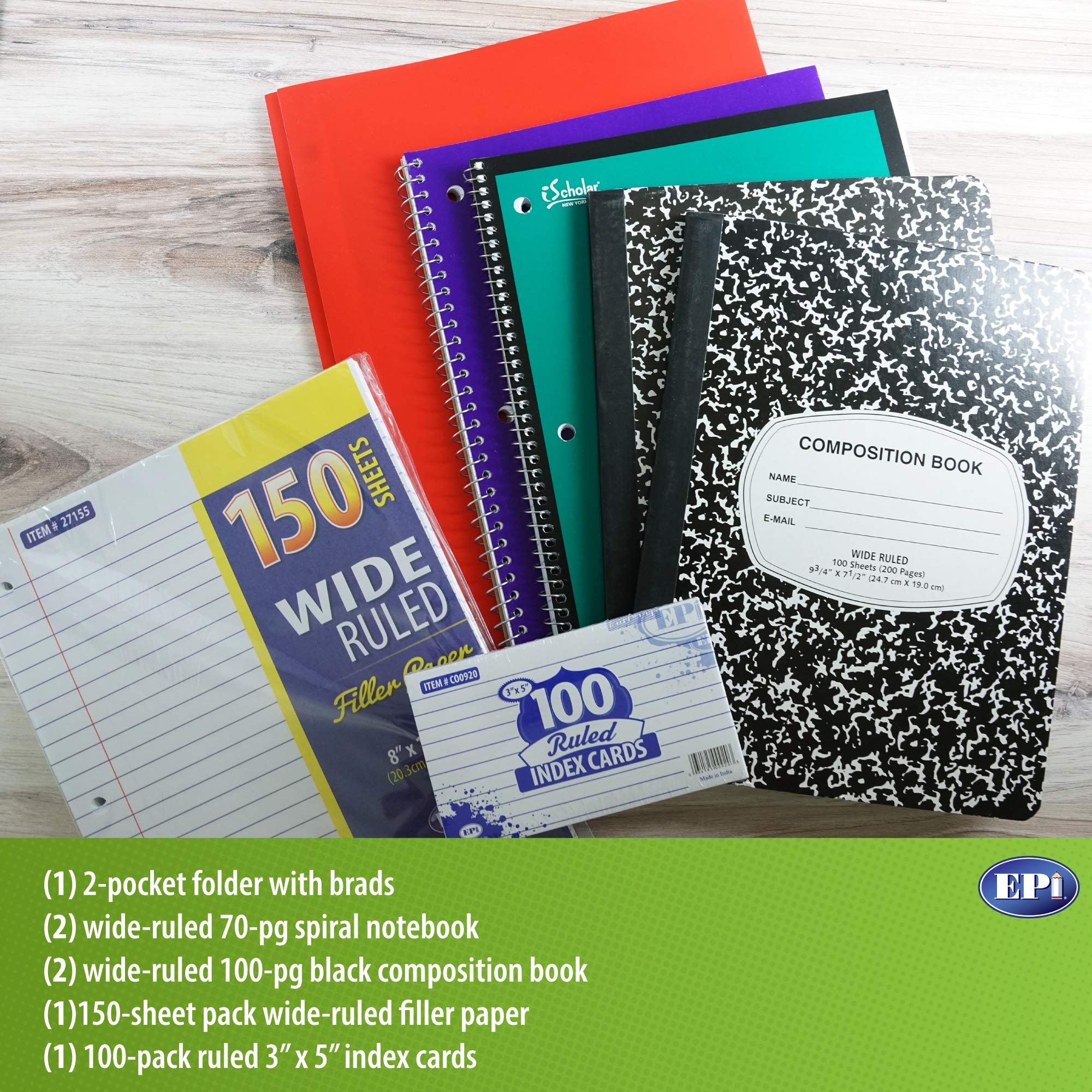 EPI Essential School Supply Kit for Second and Third Grade Students