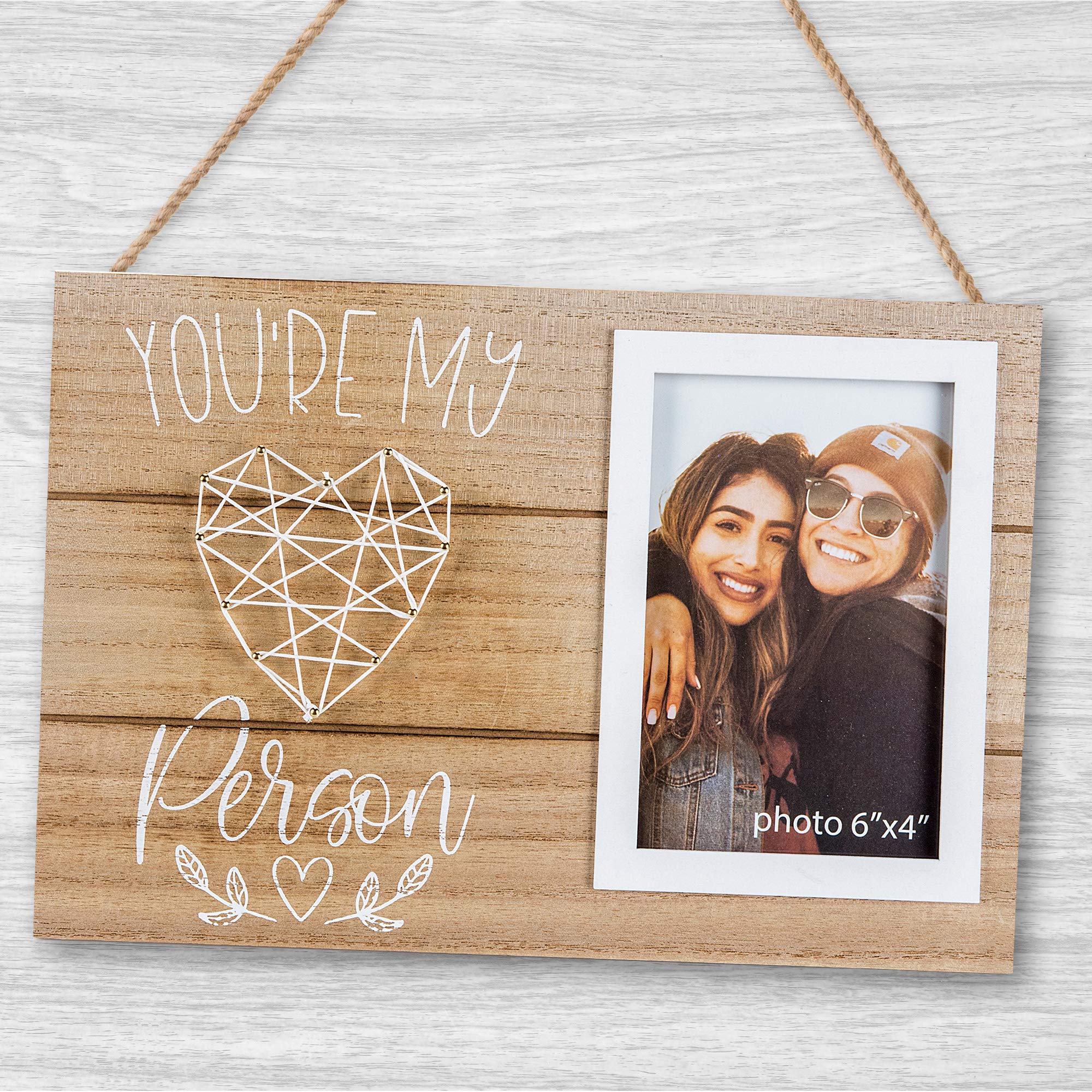 You're My Person Gifts - Best Friends Christmas Gift for Women - Friend Birthday Gift for Women, BFF, Bestfriend, Besties - Long Distance Friendship Picture Frame Gift - Fits 4x6 Inches Photo