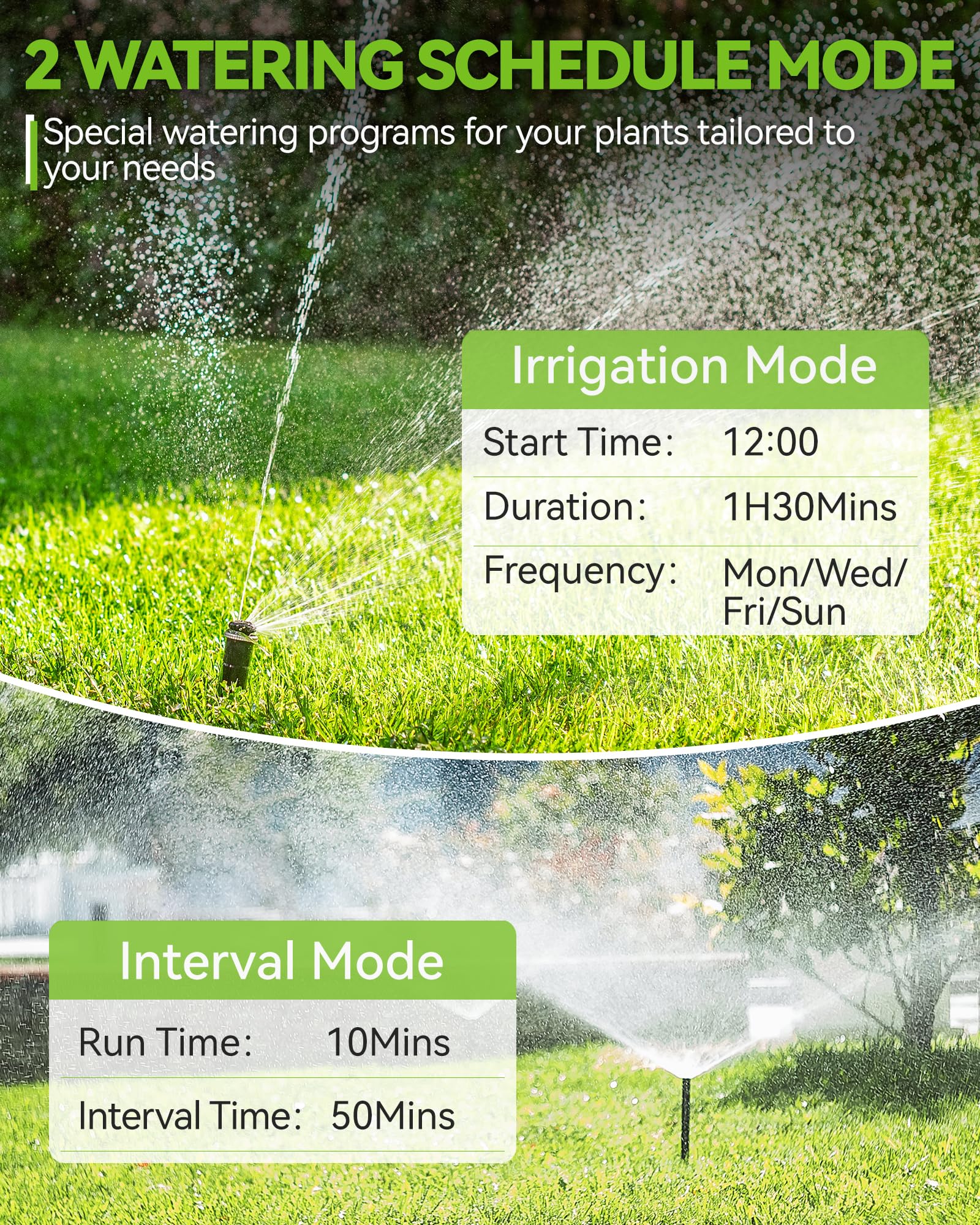 RAINPOINT Sprinkler Timer with Brass Inlet, Bluetooth Water Timer for Garden Hose, Smart Hose Timer with Rain Delay, APP Control, Automatic Irrigation System for Lawns and Yard