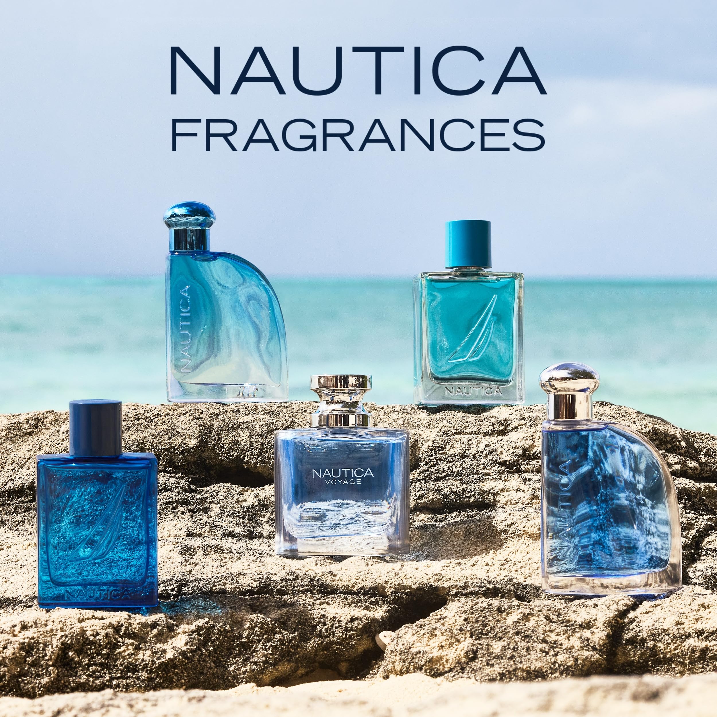 Nautica Voyage Eau de Toilette 6.7 fl oz (Pack of 1), Notes of Apple, Cedarwood, Mimosa, Men's Fragrance, Long Lasting, Everyday Fragrance