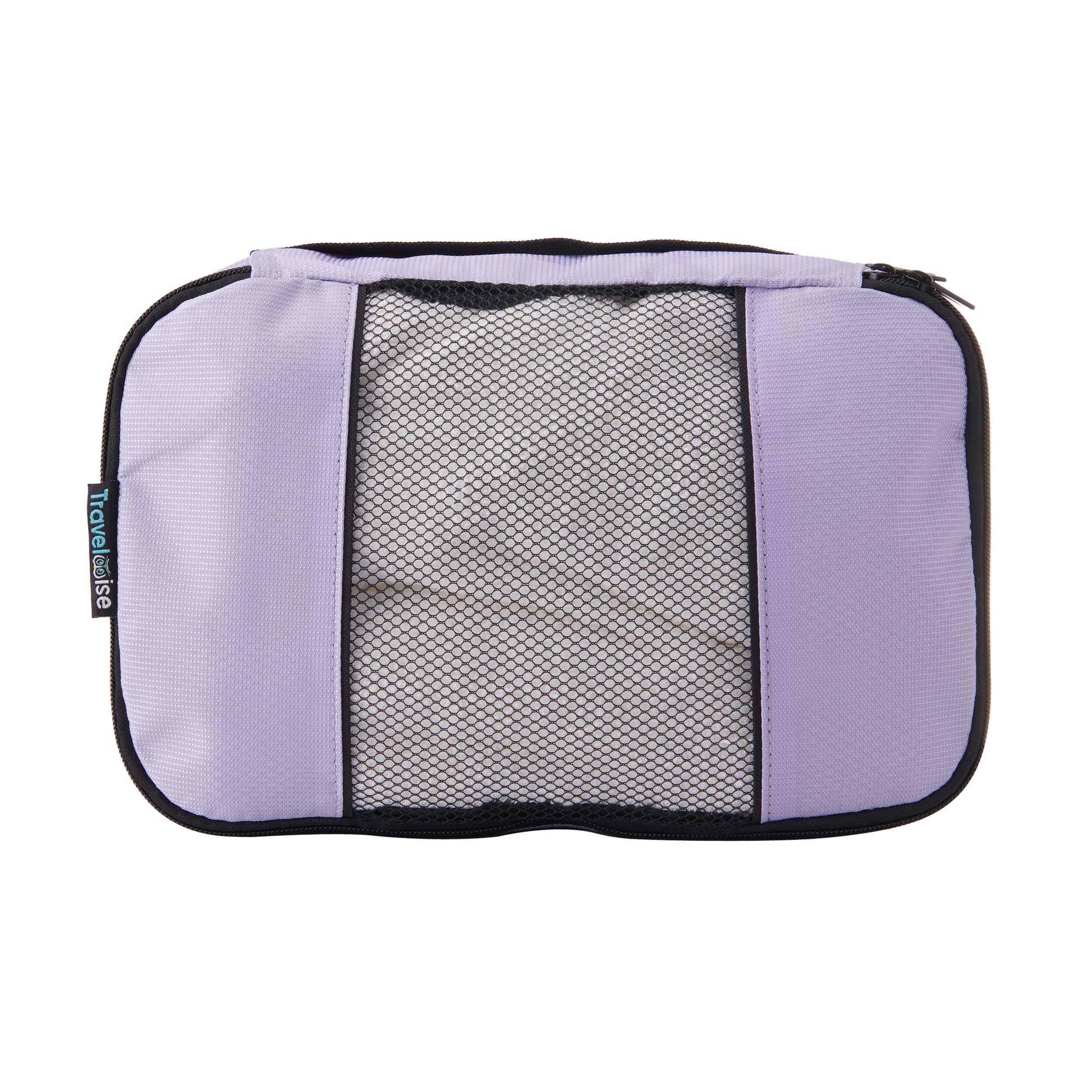 TravelWise Luggage Packing Organization Cubes 5 Pack, Lavender, 2 Small, 2 Medium, 1 Large (TWPC-27)