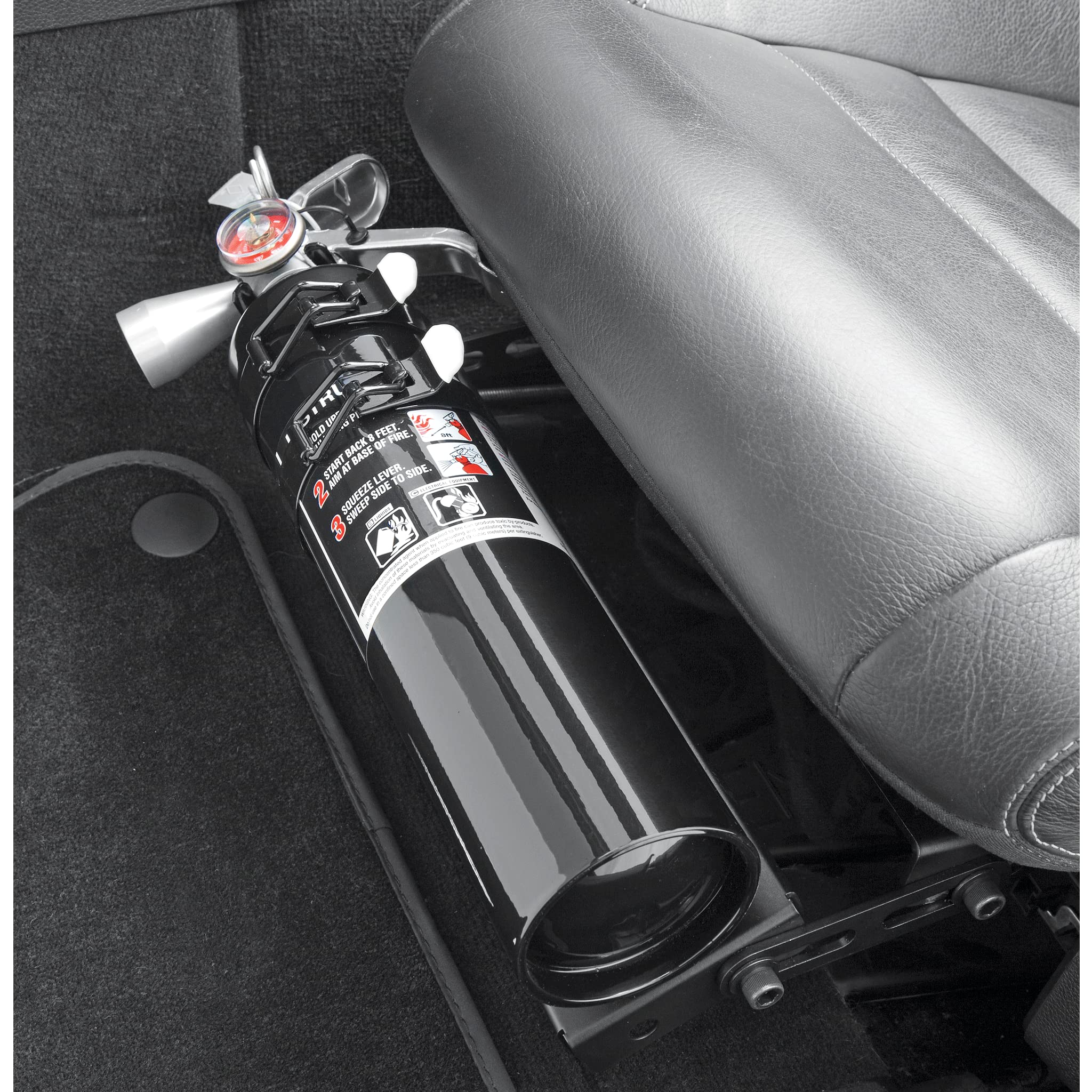 H3R Performance 2.5 lb. ABC Fire Extinguisher – Black | Refillable Car, Jeep, Truck, Off-Road, UTV & Marine Safety | Includes Mounting Bracket, Home & Vehicle Fire Protection