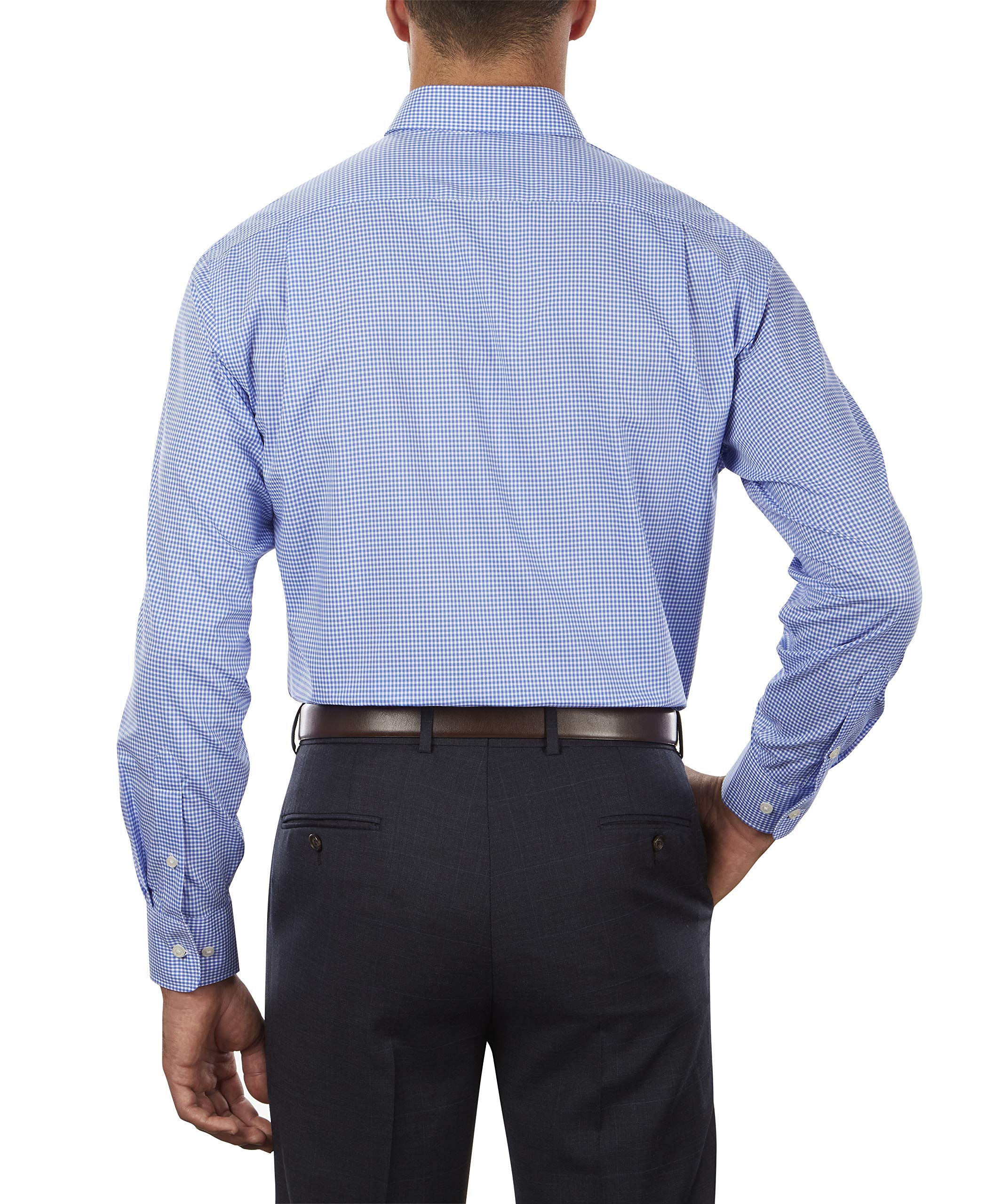 Tommy Hilfiger Men's Dress Shirt Regular Fit Non Iron Gingham, English