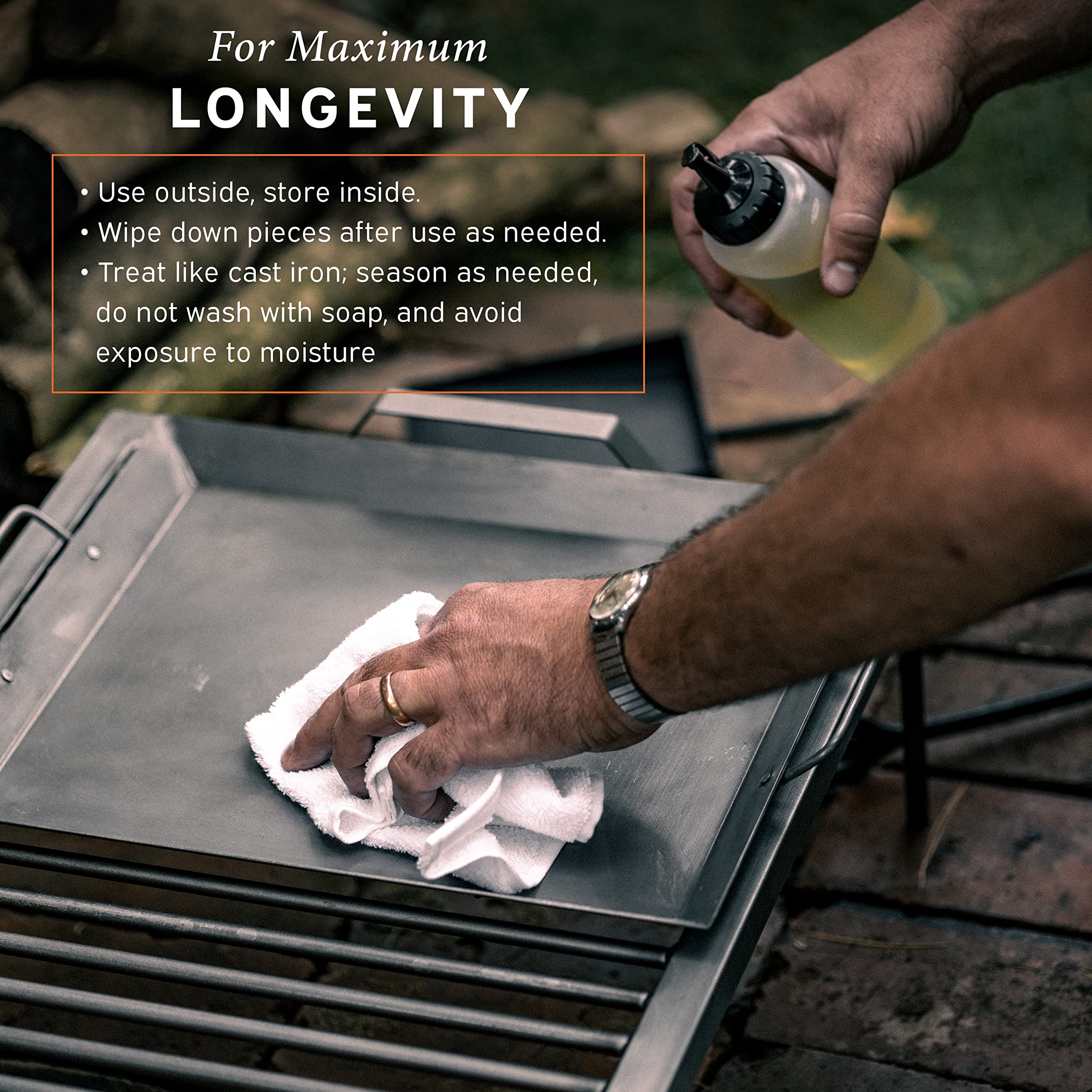 Hickory Summit Argentine Grill - Argentinian Grills - Santa Maria Grill - Argentinian Parrilla Set with all Tools Included - BBQ Parrillas Asado