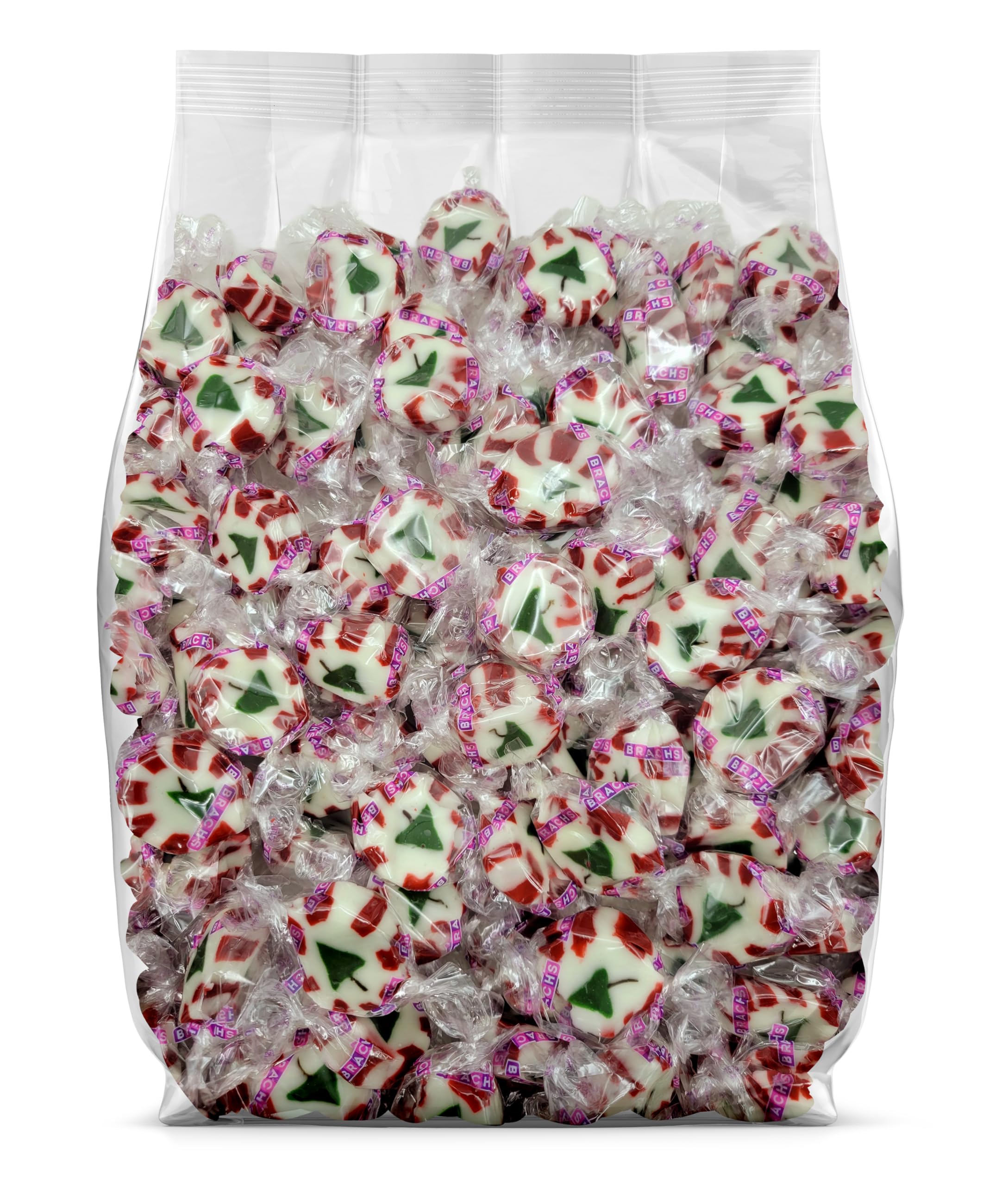 Brachs Peppermint Christmas Nougats Candy - Bulk Christmas Candy - Individually Wrapped Brachs Peppermint Candy – Bulk Holiday Candy for Stocking Stuffers and Holiday Treats (Pack of 50)