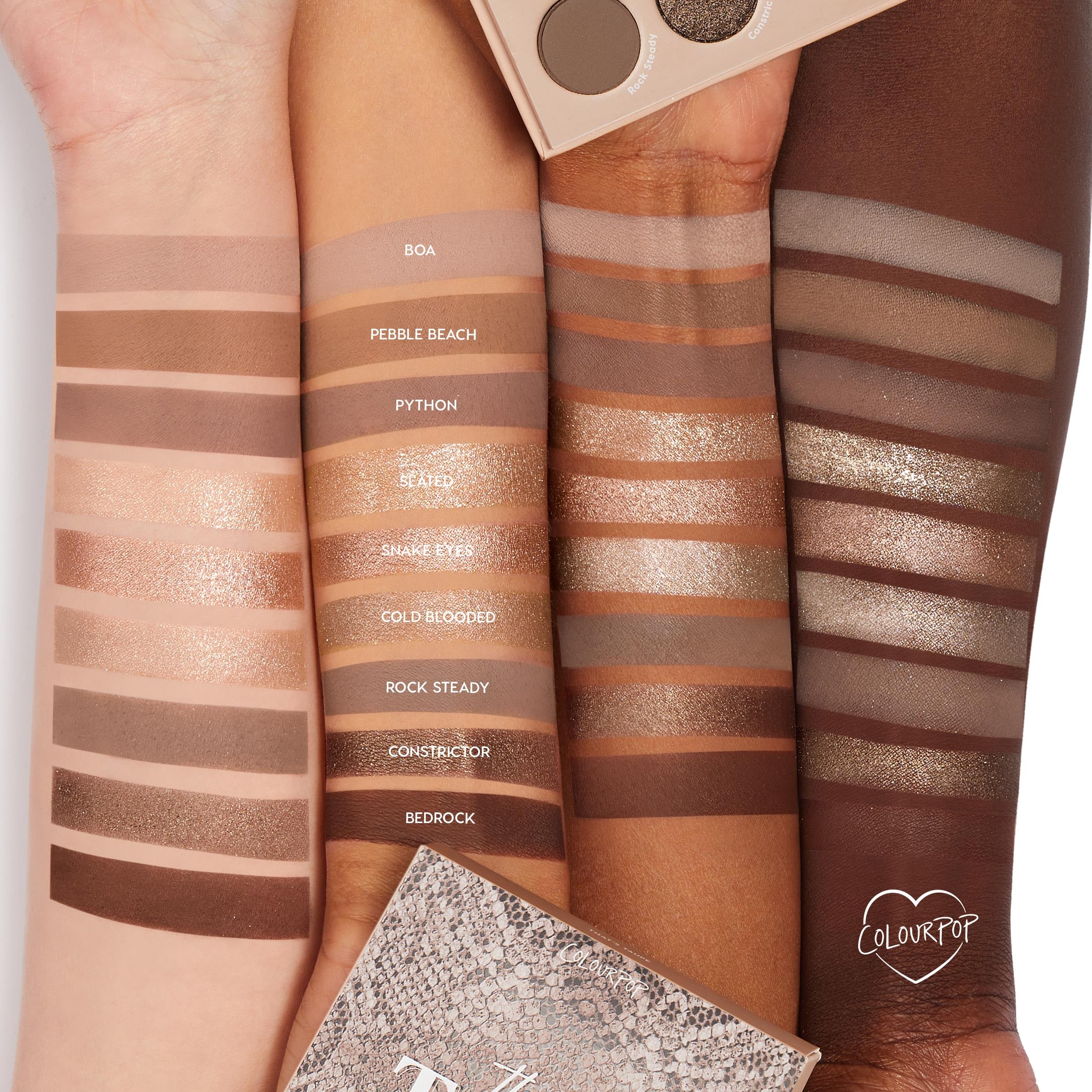 ColourPop That's Taupe Shadow Palette - Cool-Toned Shadow Palette with Metallic and Matte Finishes - High-Pigment Makeup with a Long-Wearing Formula (0.3 oz)