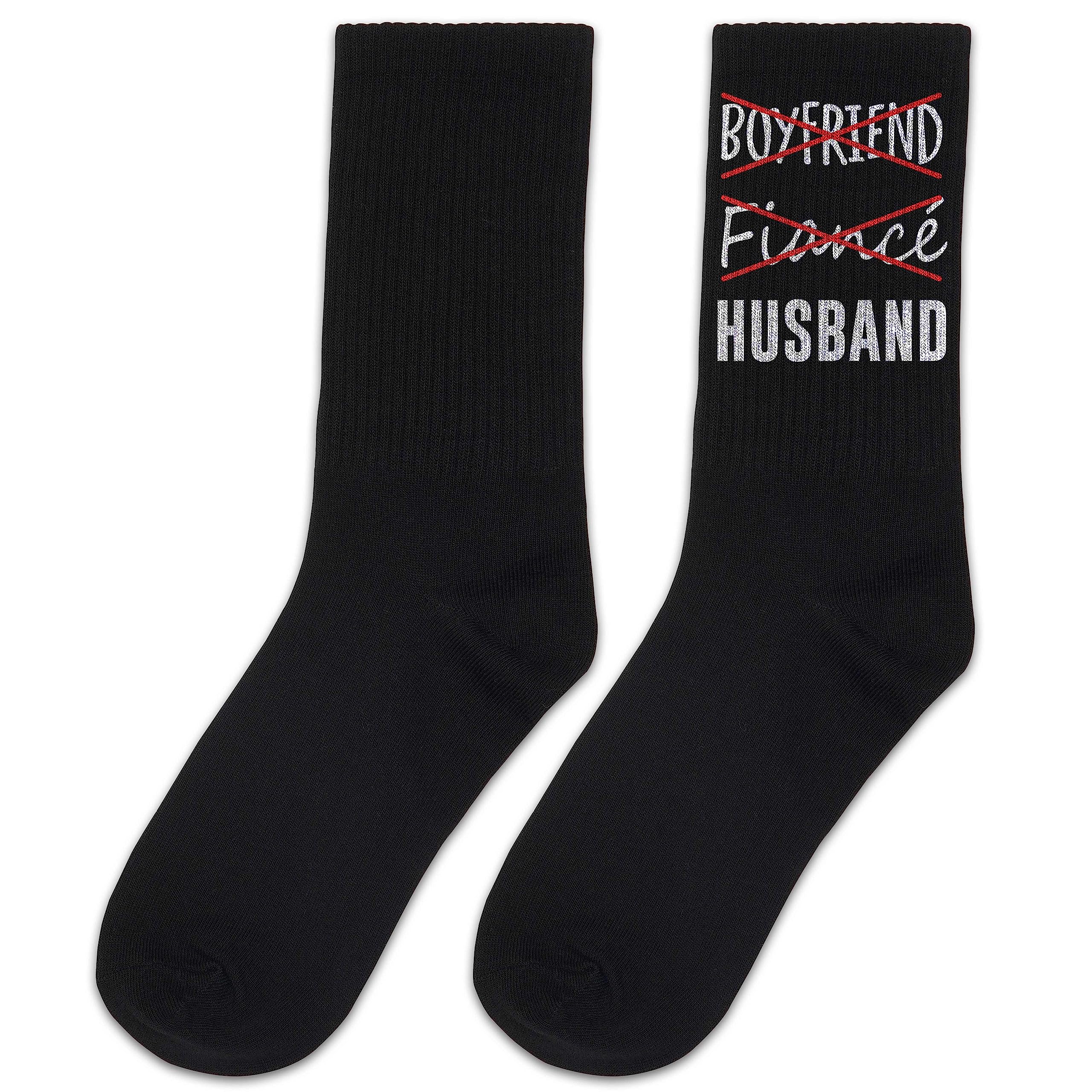 Not Boyfriend Socks, Fiance Socks, Wedding Gift, Gifts For Man Sock, Fiance Present Socks, Gift For Fiance. (Not Boyfriend Not Fiance, Cotton)