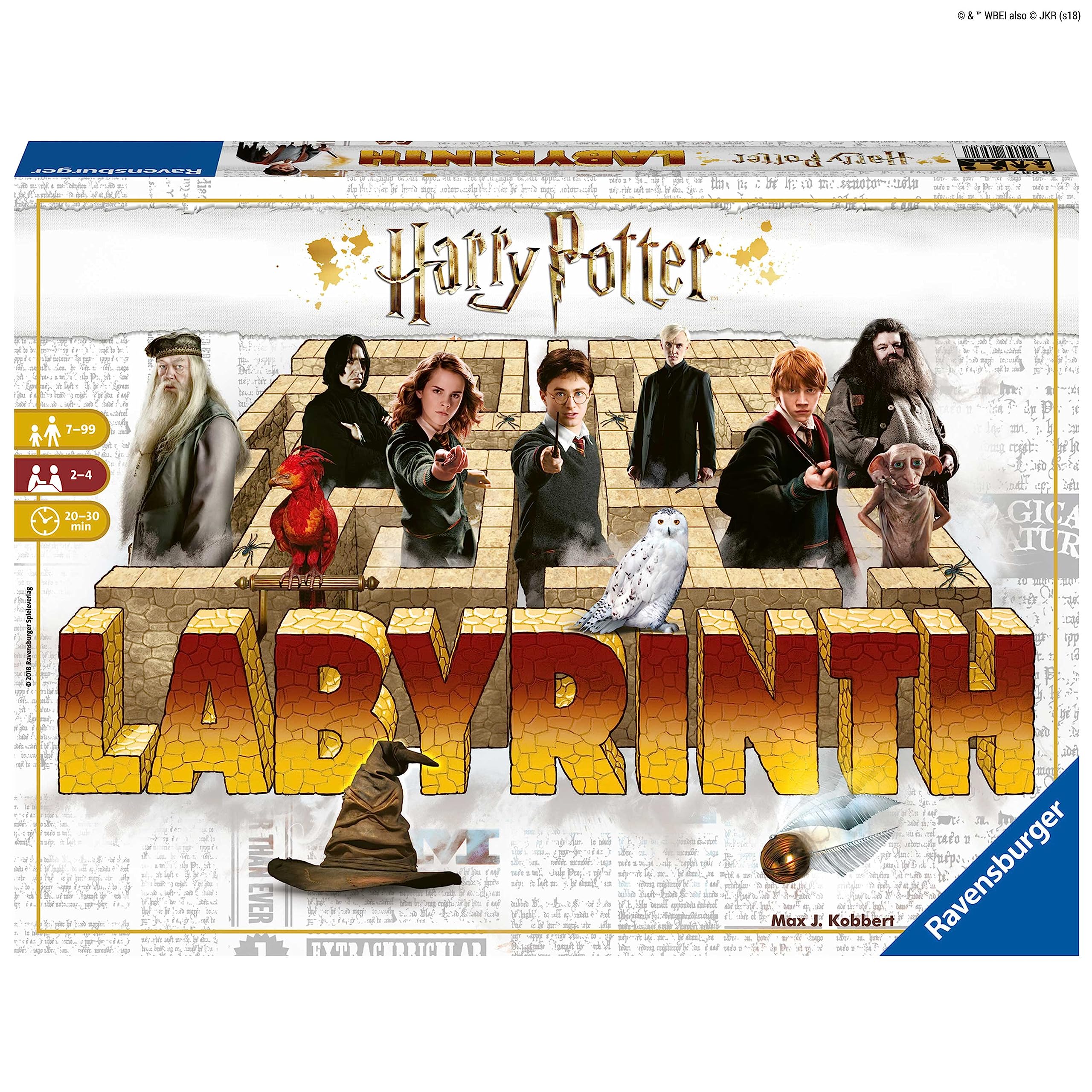 Ravensburger Harry Potter Labyrinth | Engaging Family Board Game | Ideal for Kids & Adults Aged 7 & Up | Easy to Learn with High Replay Value | Mind-Teasing Adventure