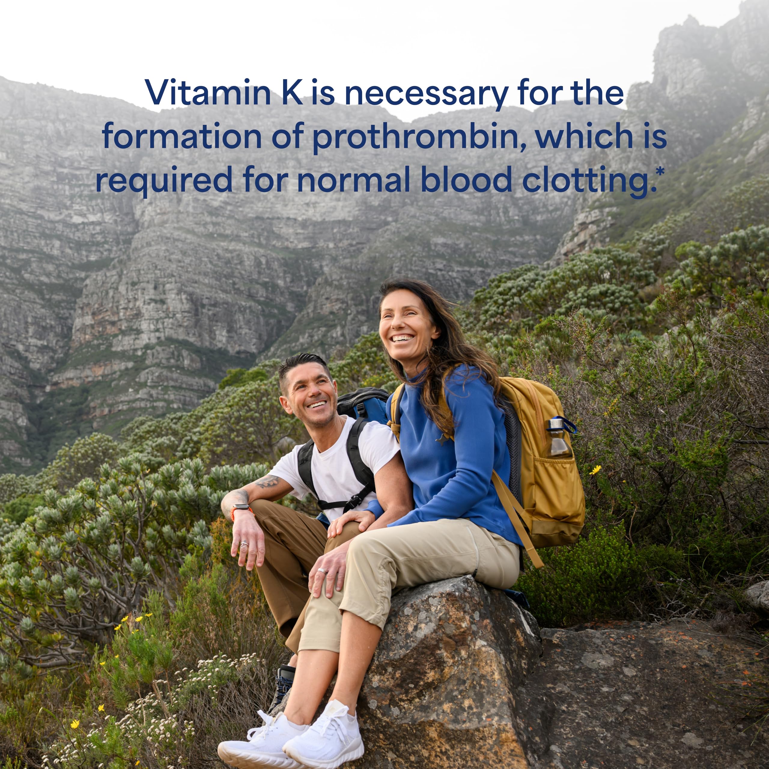 Puritan's Pride Premium Vitamin K 100mcg, Dietary Supplement for Bone, Joint, and Blood Clotting Health Support, 100 Day Supply, 100 Tablets