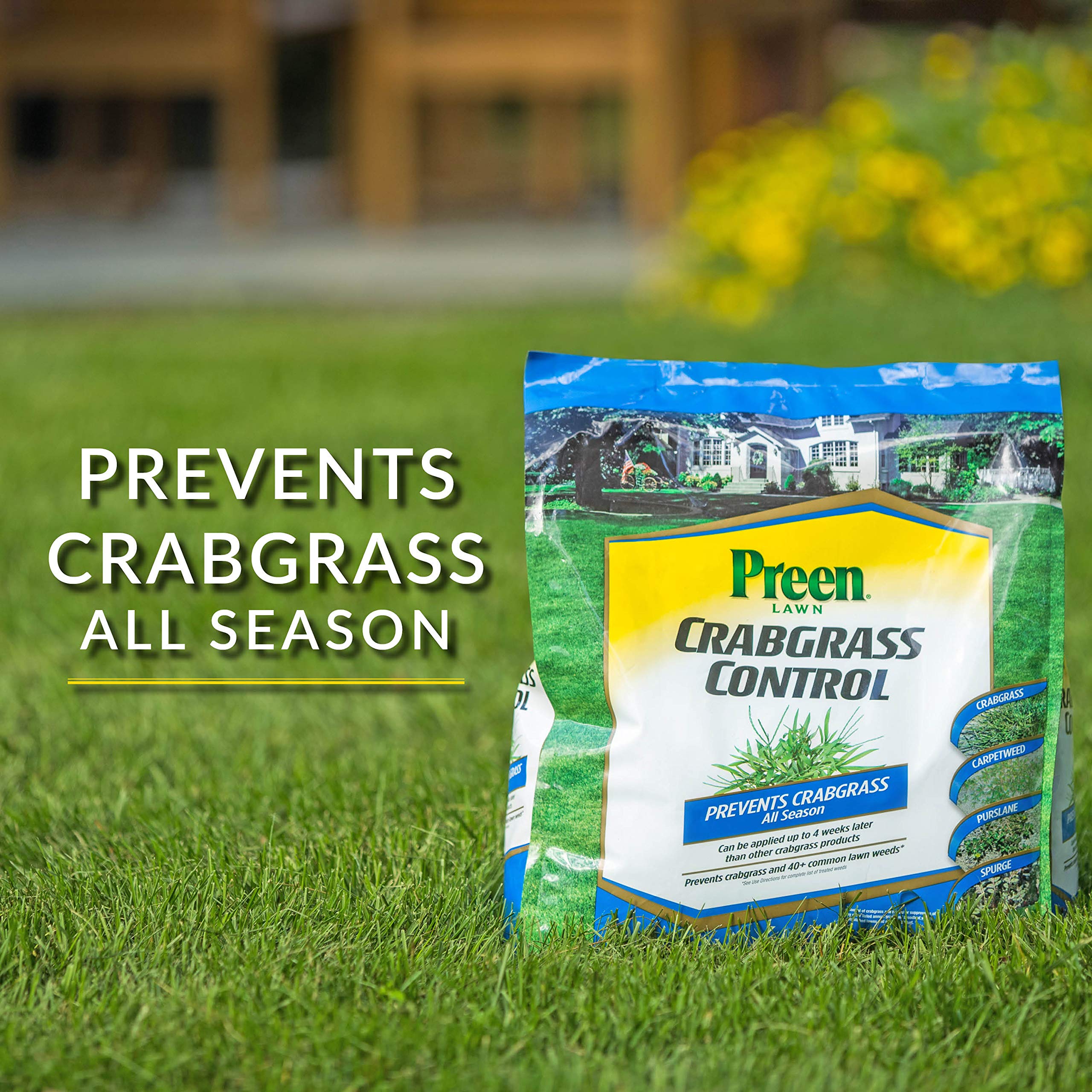 Preen 2464064 Crabgrass Control Lawn, 15 lb, Covers 5,000 sq. ft