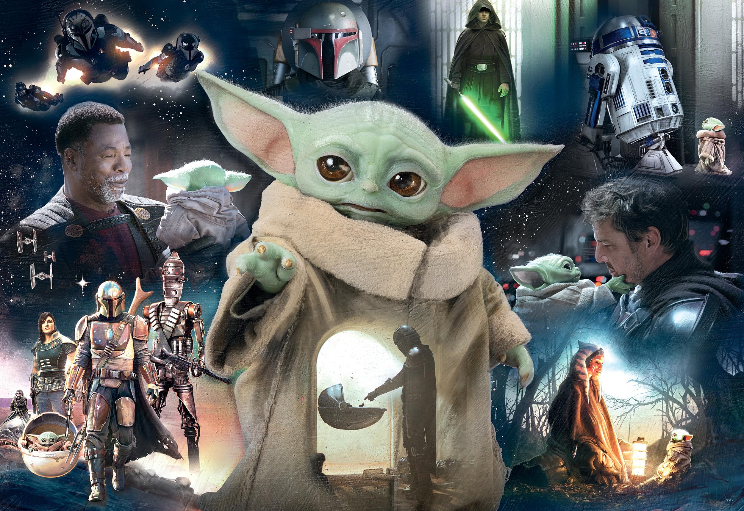 Buffalo Games - Silver Select - Star Wars - Grogu's Journey - 2000 Piece Jigsaw Puzzle for Adults Challenging Puzzle Perfect for Game Nights