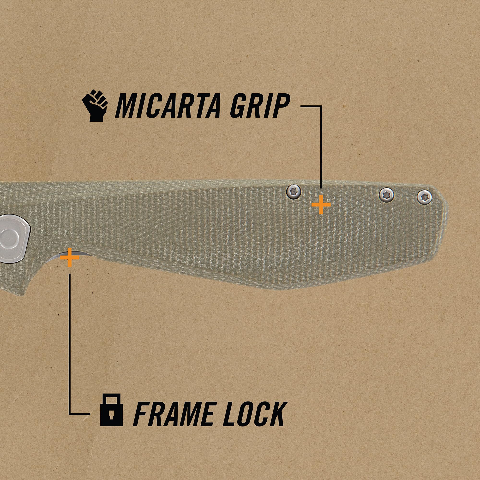 Gerber Gear Slimsada Pocket Knife with Pocket Clip - 3.47" Plain Edge Blade Folding Knife - EDC Gear and Equipment - Micarta