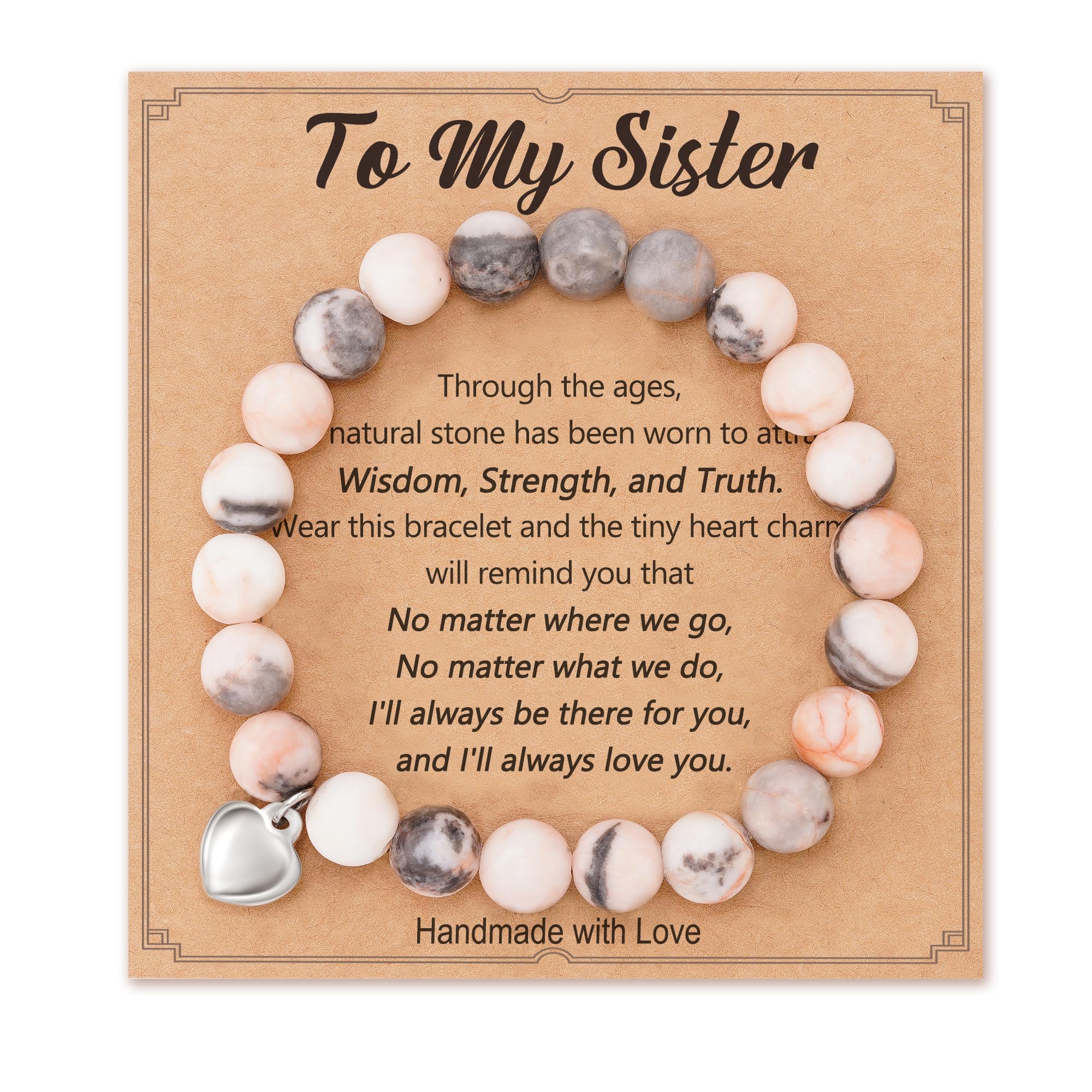 HGDEER Sister Gifts, Sisters Birthday Gifts for Sister from Sister Mothers Day Christmas Gifts for Sister, Easter Basket Stuffers Gifts for Teens Adult Women