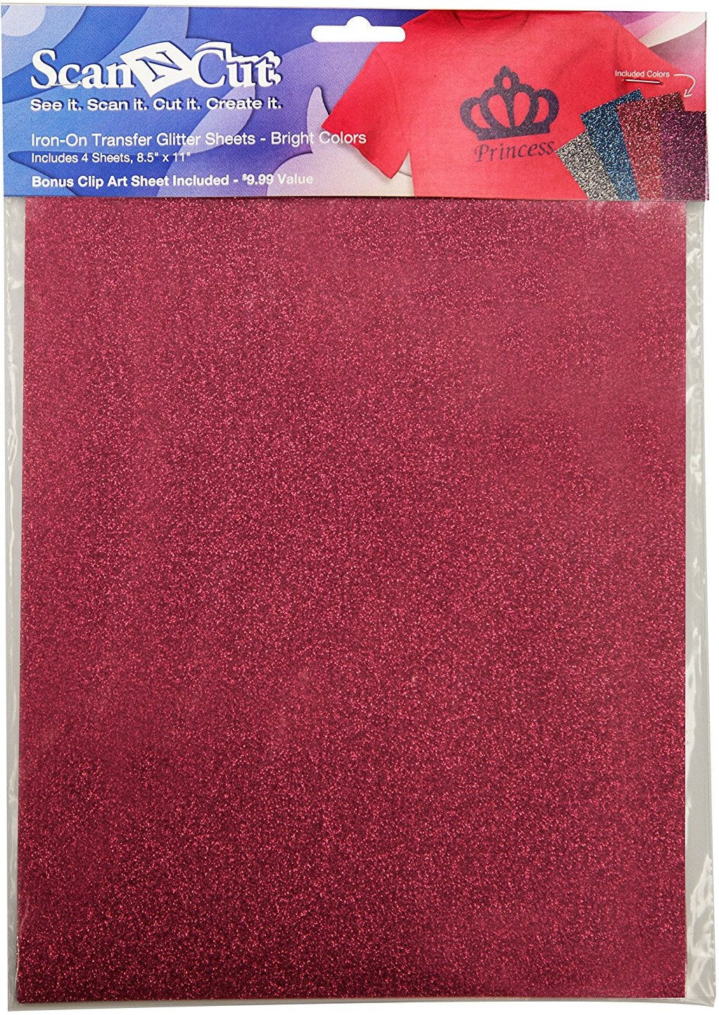 Brother ScanNCut CATG02 Iron-On Transfer Glitter Sheets