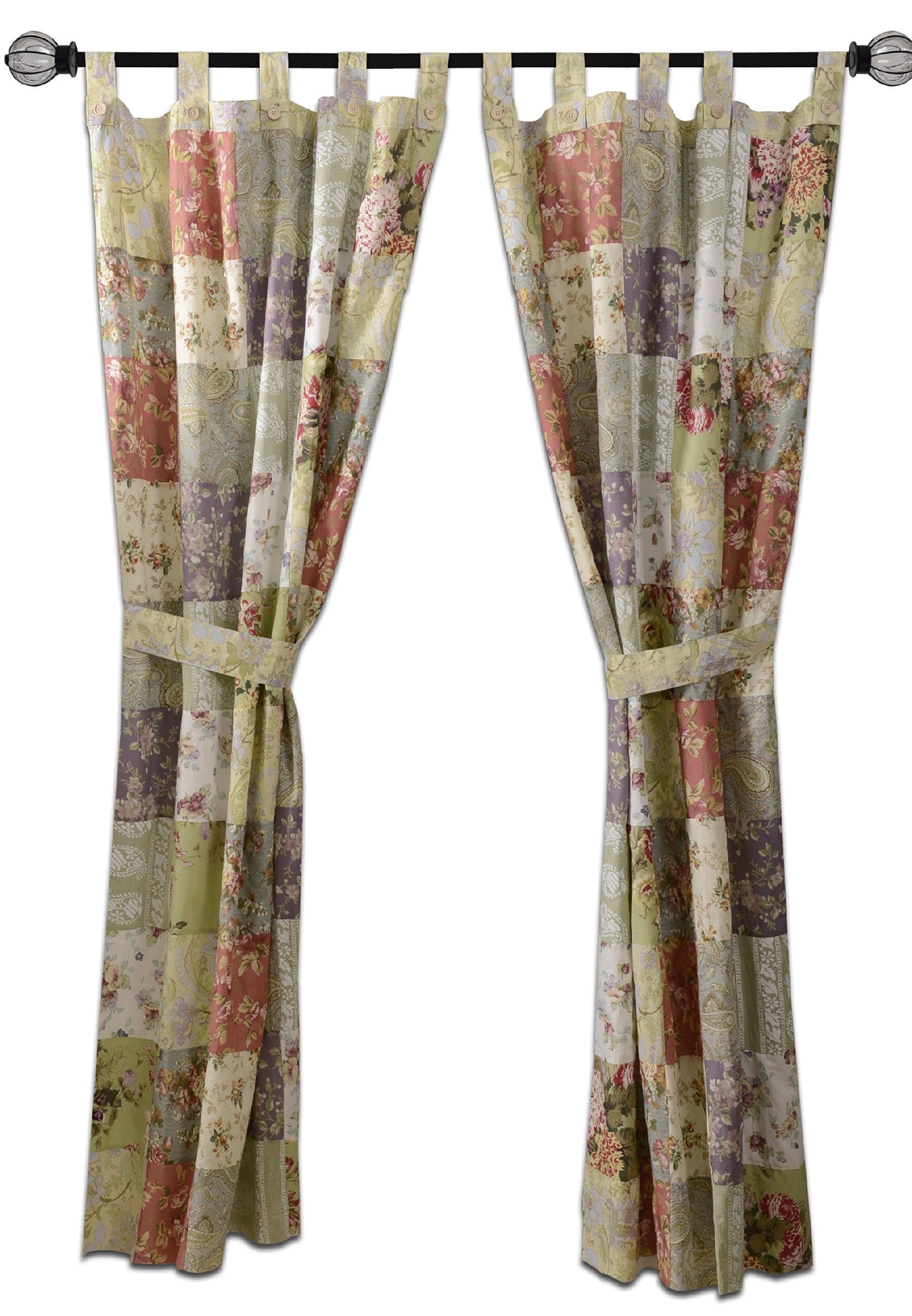 Greenland Home Blooming Prairie Patchwork Panel Pair 42 x 84