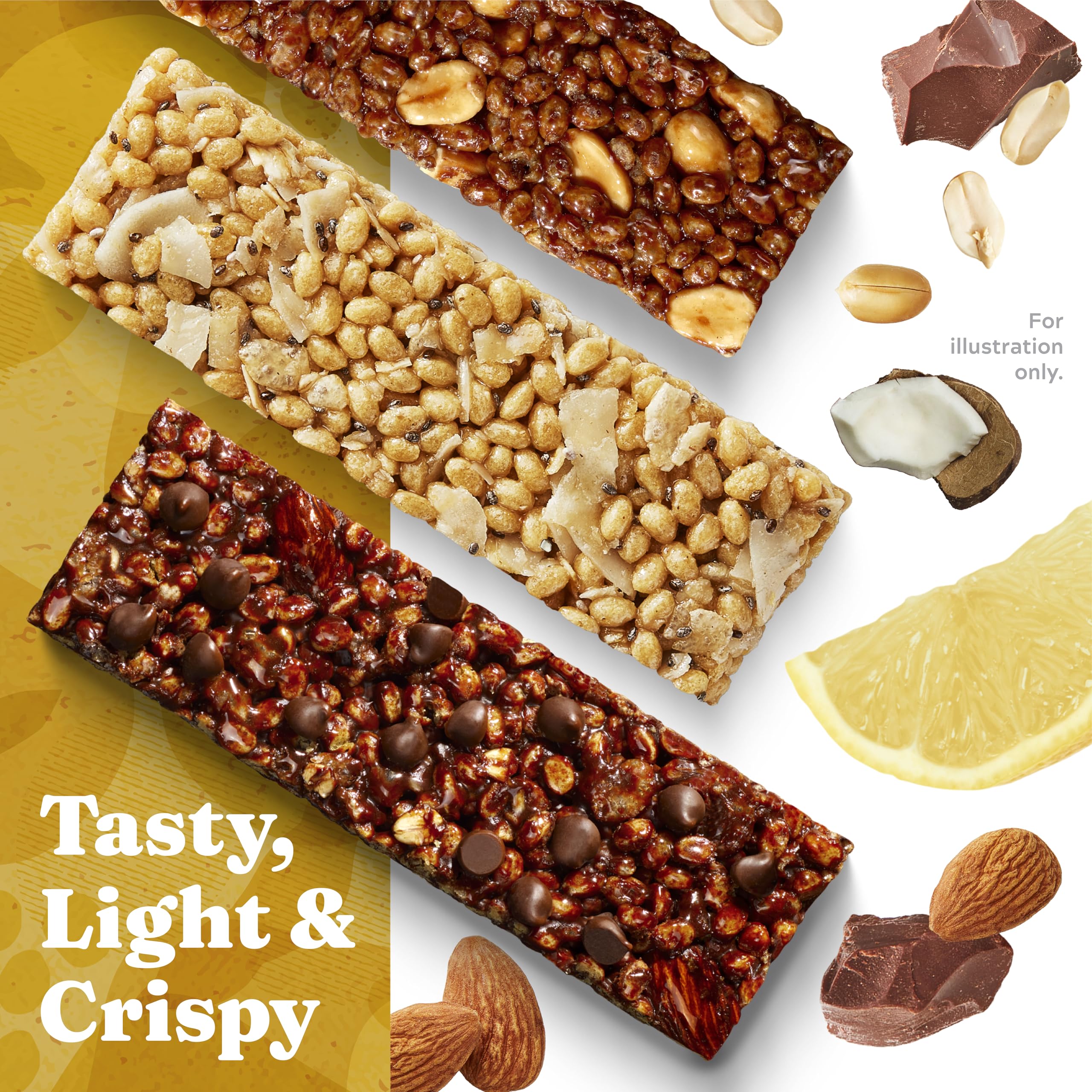 Simply Protein - Crispy Vegan Protein Bars Variety Pack, 3 Flavors - Plant Based, Protein Snacks - 13g Protein, 2g Sugar, 7g Fiber - Gluten Free, Non GMO, Kosher - 12 Bars, 3 Boxes