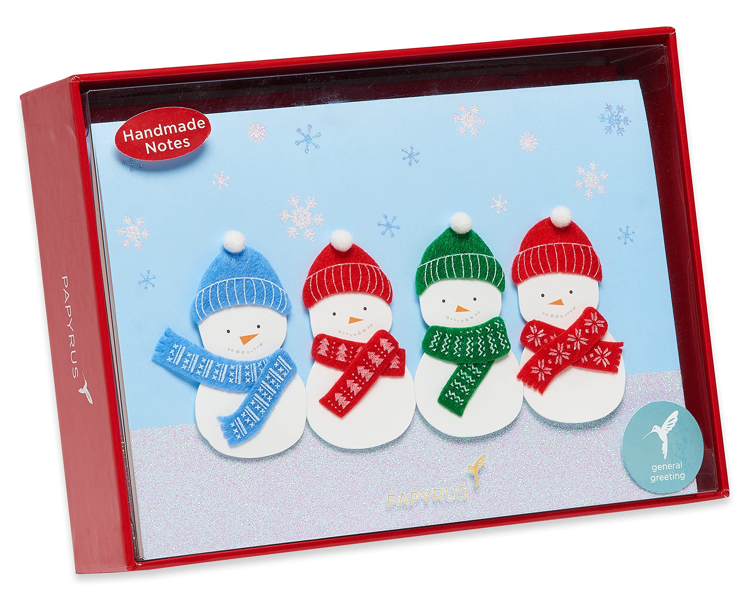 Papyrus Holiday Cards Boxed with Envelopes, Warmest Wishes, Snowmen (8-Count)