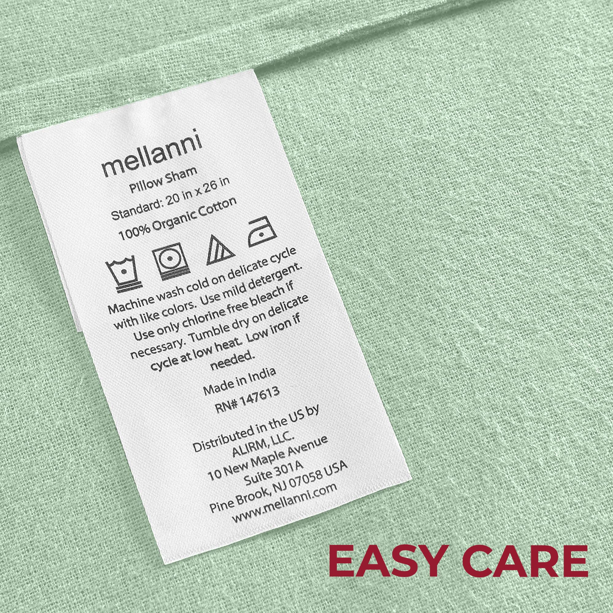 Mellanni Duvet Cover Flannel Set - Soft 100% Organic Cotton Bedding Sets & Collections - Button Closure & Corner Ties (King, Sage)