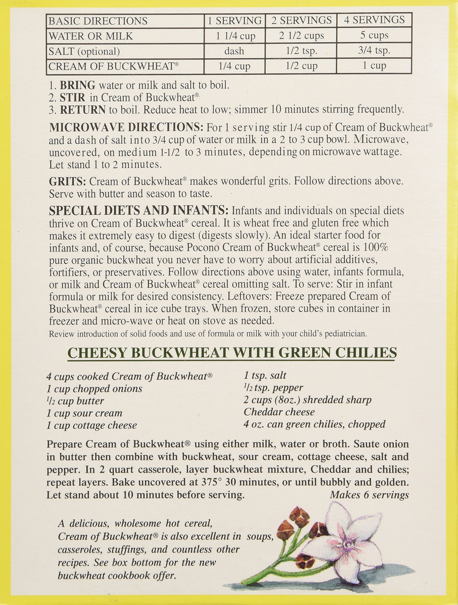 Pocono Organic Cream of Buckwheat Cereal (3x13 oz.)