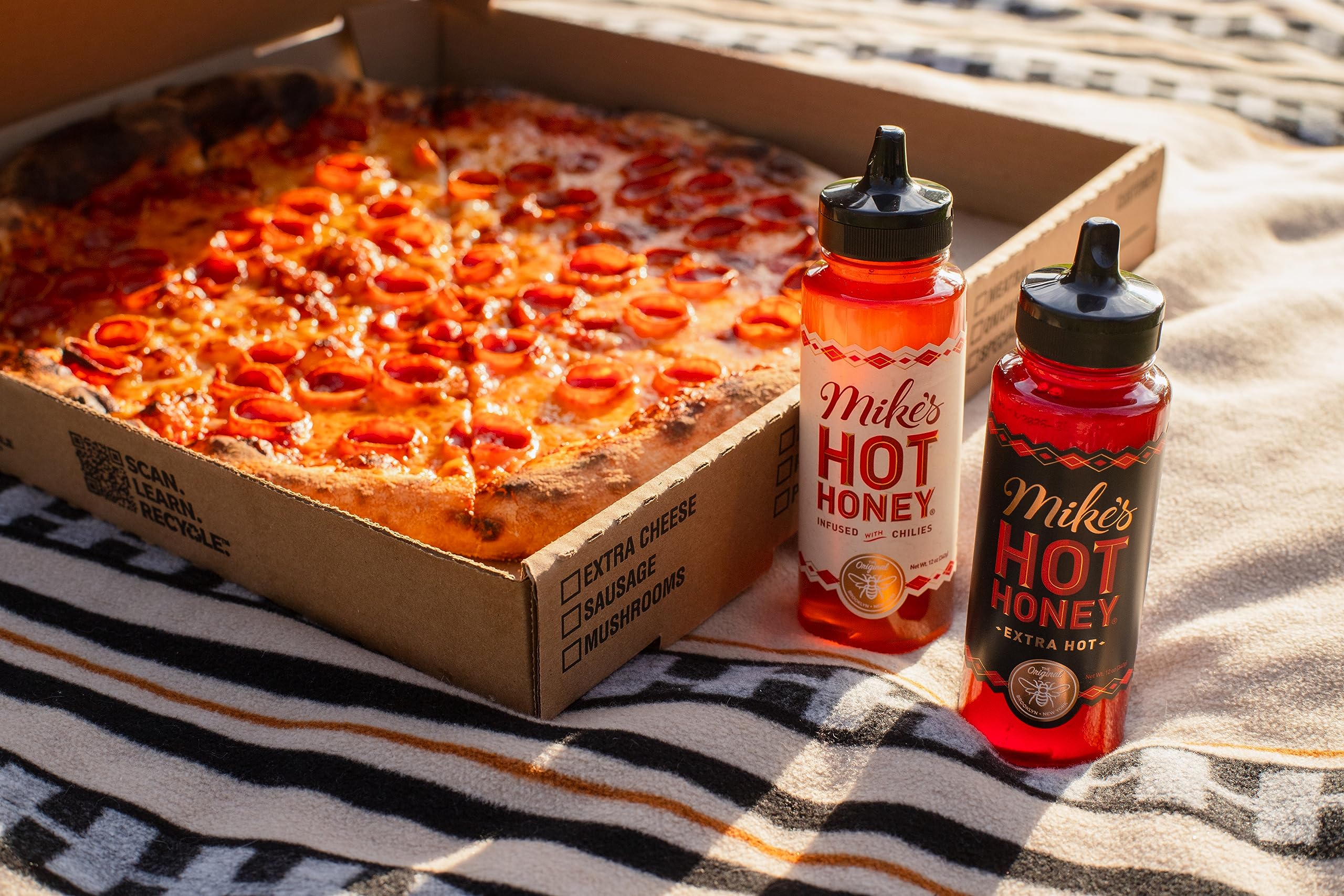 Mike's Extra Hot Honey, America's #1 Brand of Hot Honey, Spicy Honey, All Natural 100% Pure Honey Infused with Chili Peppers, Gluten-Free, Paleo-Friendly (10oz Bottle, 1 Pack)