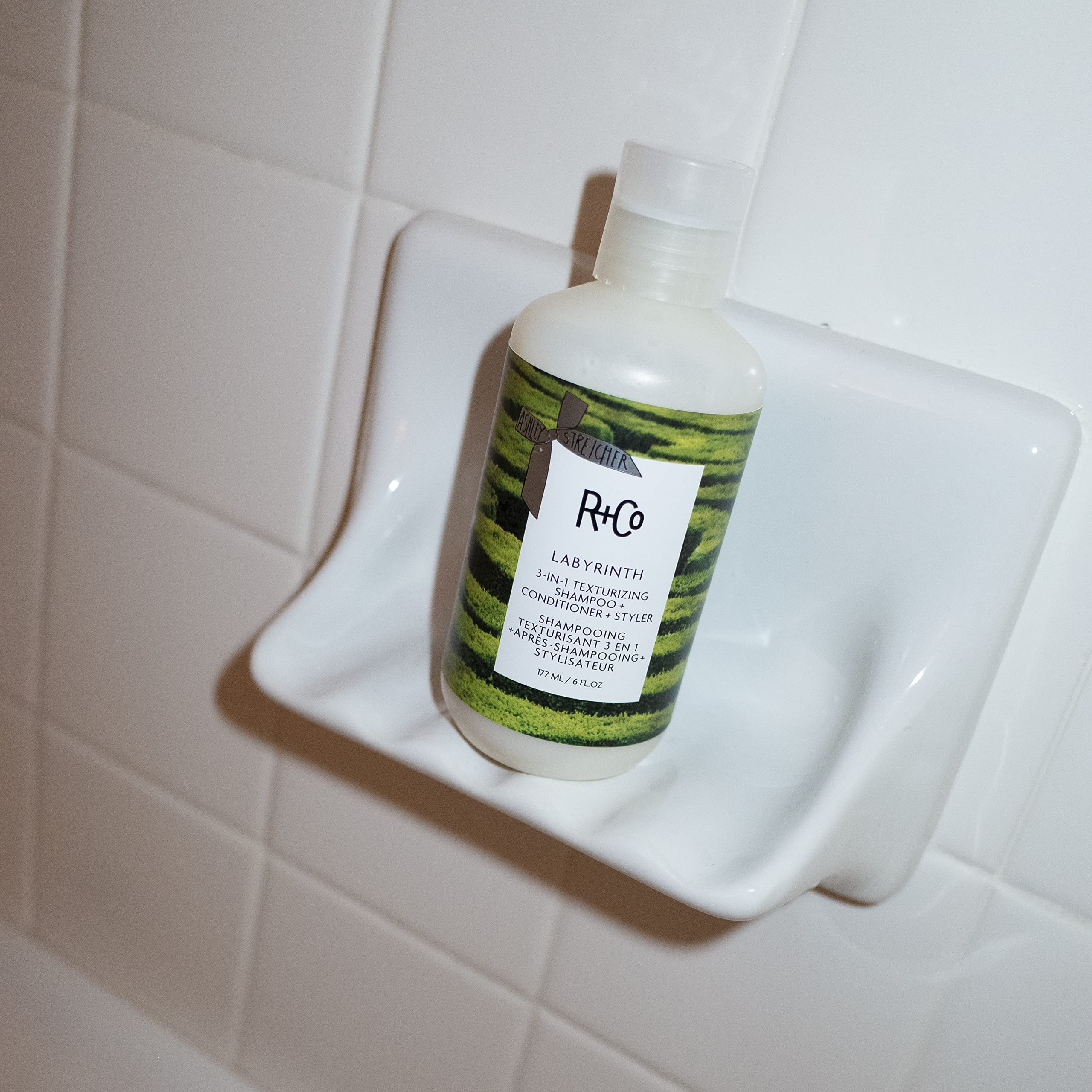 R+Co Labyrinth 3-in-1 Texturizing Shampoo + Conditioner + Styler | Touchable Texture + Volume + Hydration | Vegan + Cruelty-Free | 6 OZ