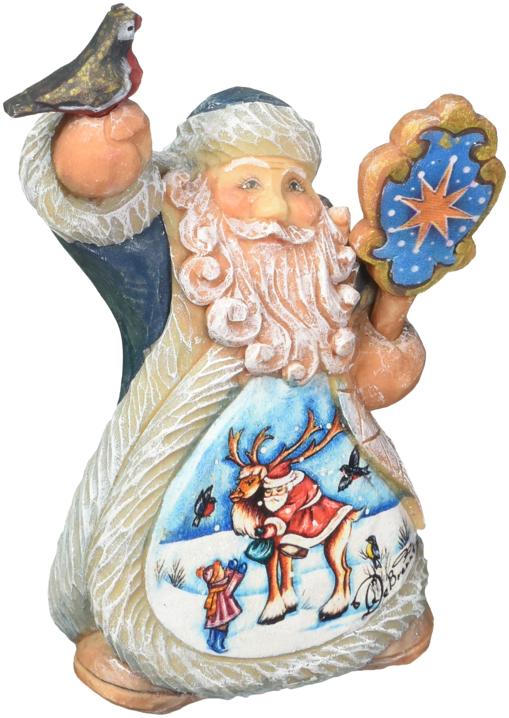 Coming Along Tiny Tale Santa Figurine by G.DeBrekht 561637