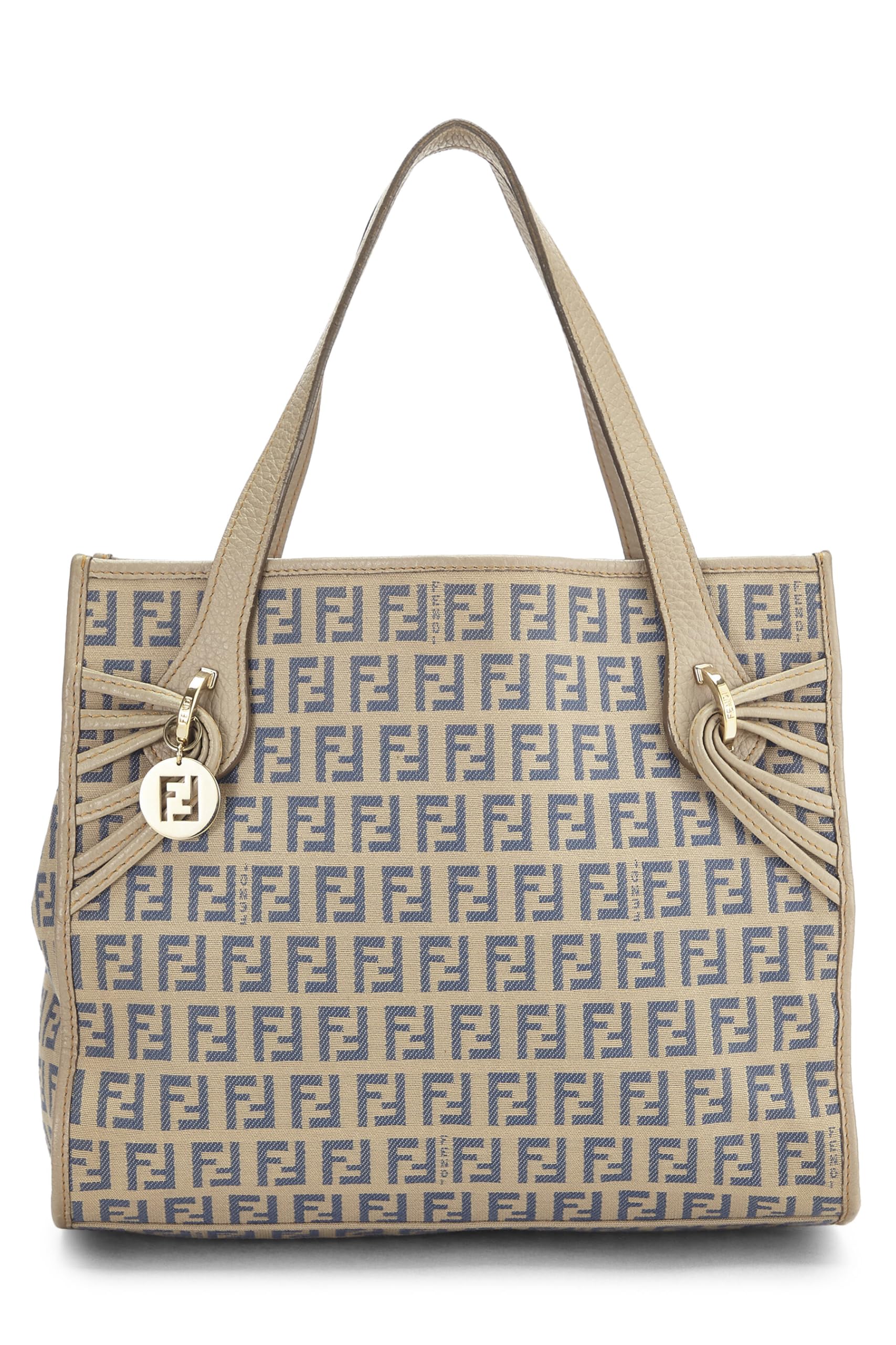 Fendi, Pre-Loved Beige Zucchino Tote Small, Brown