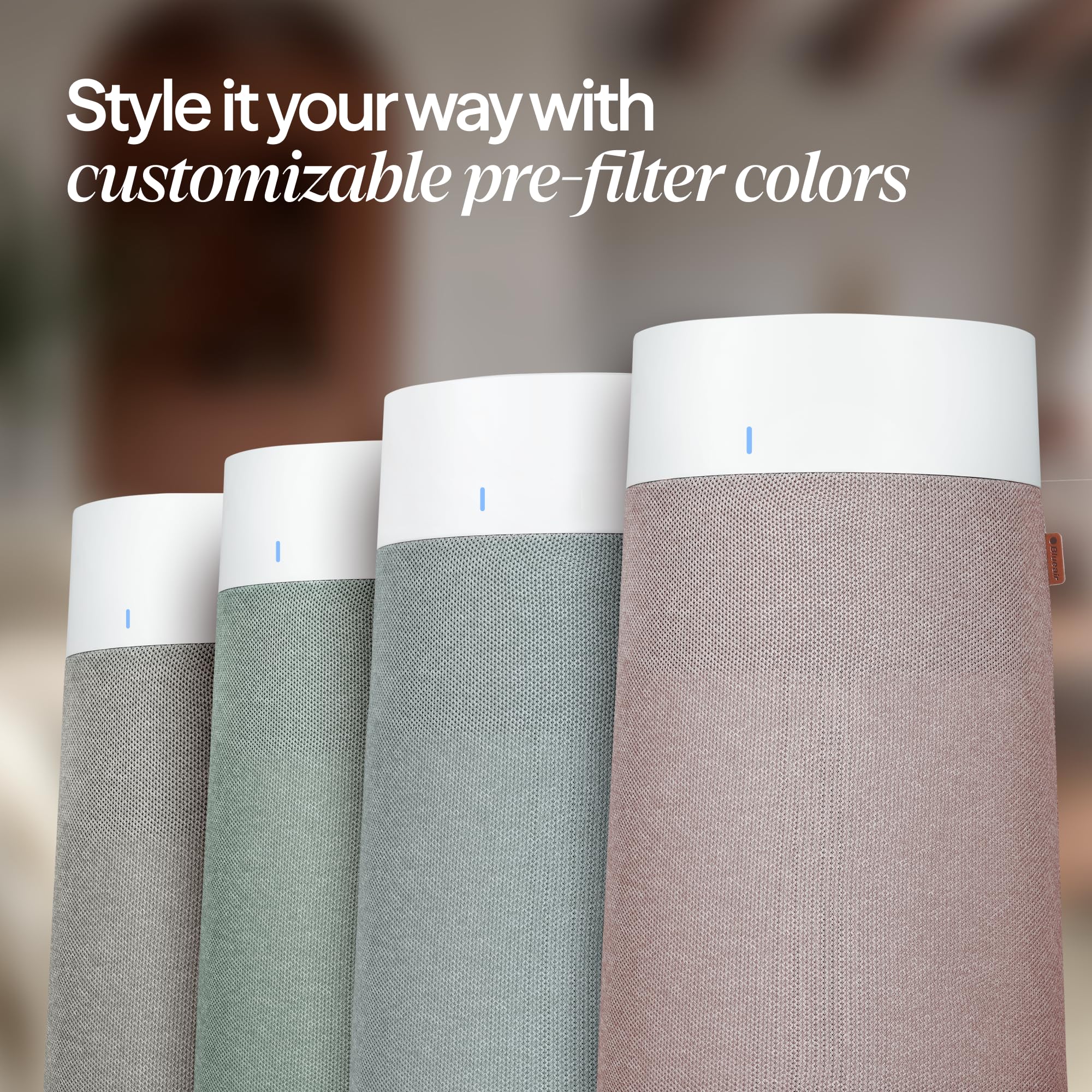 BLUEAIR Air Purifiers for Medium Rooms, Bedroom, Kitchen, Cleans 1,858 sqft in one hour, HEPASilent Smart Air Cleaner for Home, Pets, Allergies, Virus, Dust, Mold, Smoke - Blue Pure 311i Max