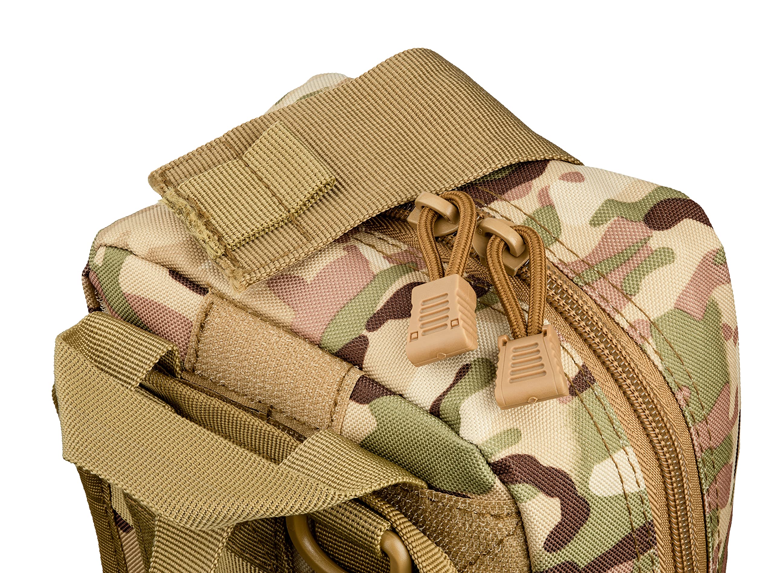 Scherber Premium IFAK Kit Trauma Pack | HSA/FSA Approved | SOF Tourniquet, QuikClot 4x4 HyFin Chest Seal, Israeli Bandage | Fully Stocked MOLLE Pouch for Gunshot, Bleeding, Major Wound Care (Camo)