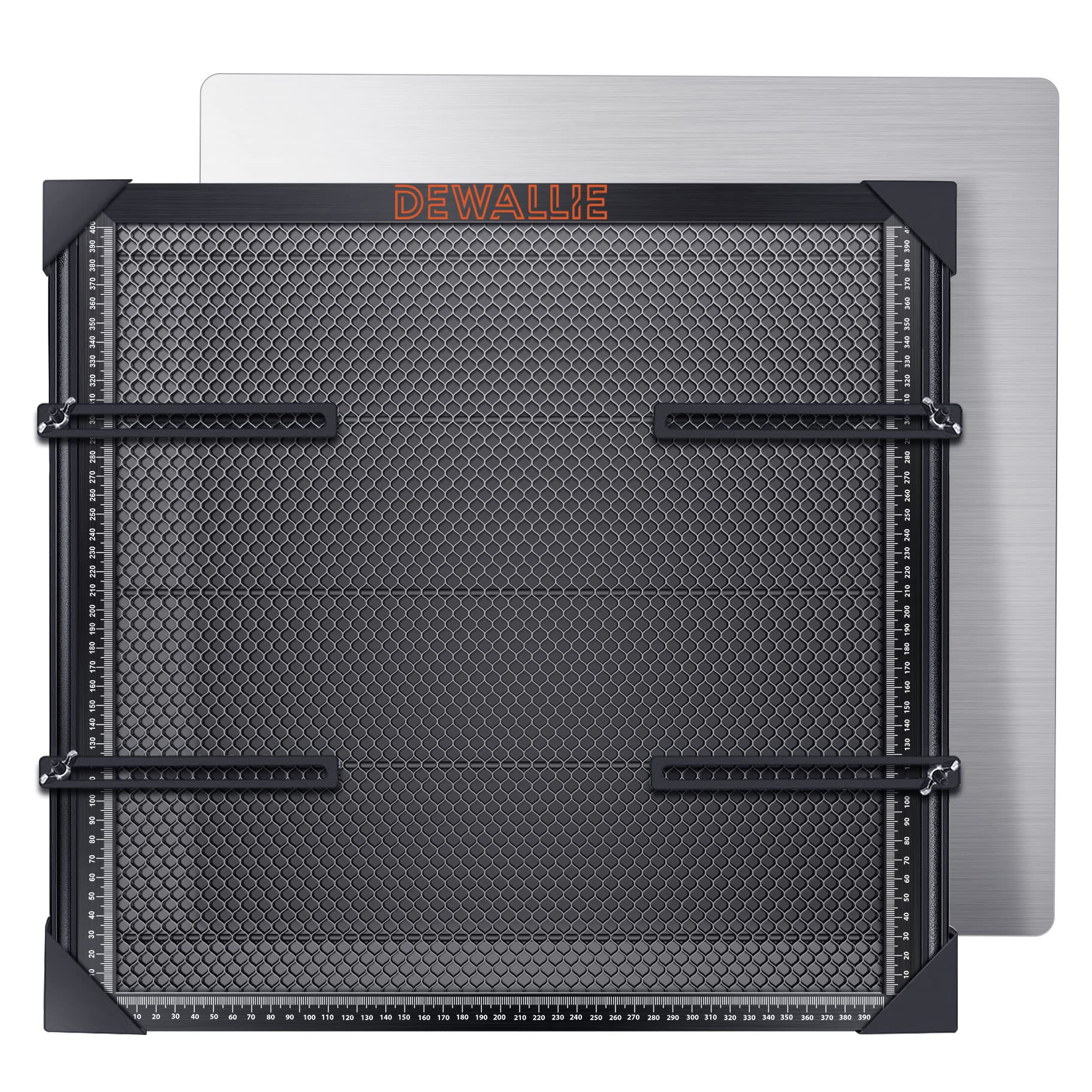 DEWALLIE Honeycomb Laser Bed, 18.5x17.32x0.87'' Honeycomb Working Table for Xtool D1 and D1 Pro Laser Engraver and Cutter, Fixture Design & Table-Protecting, Black