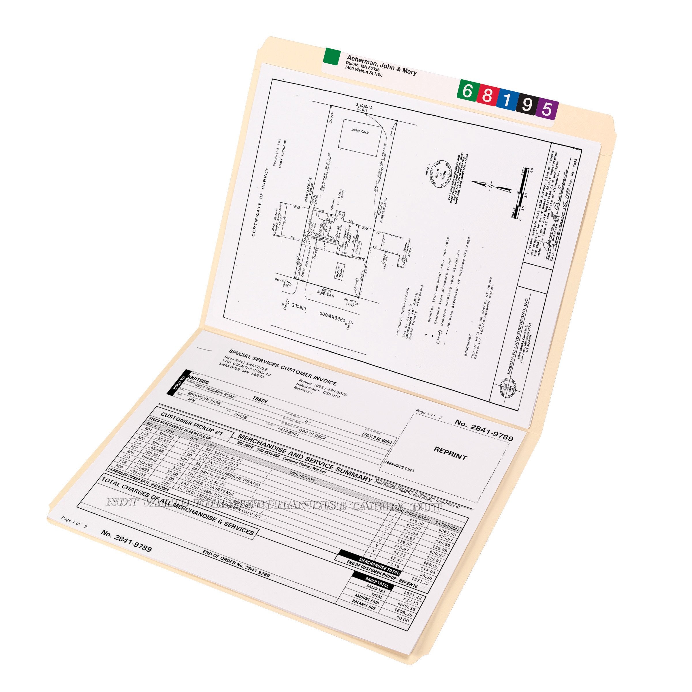 Smead File Folder, Reinforced Straight-Cut Tab (Not Undercut), Letter Size, Manila, 100 per Box (10310)