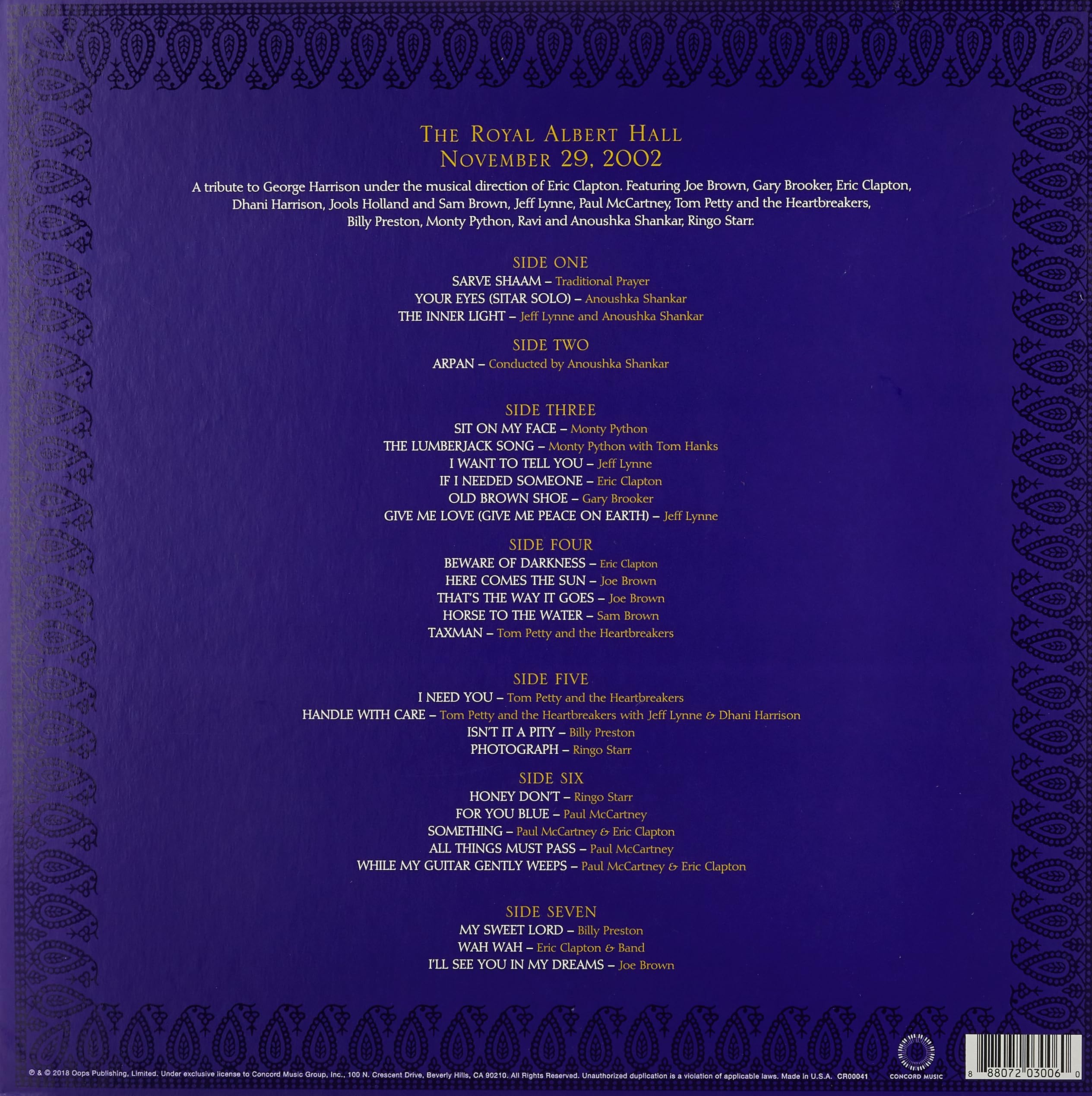 Concert For George[4 LP]