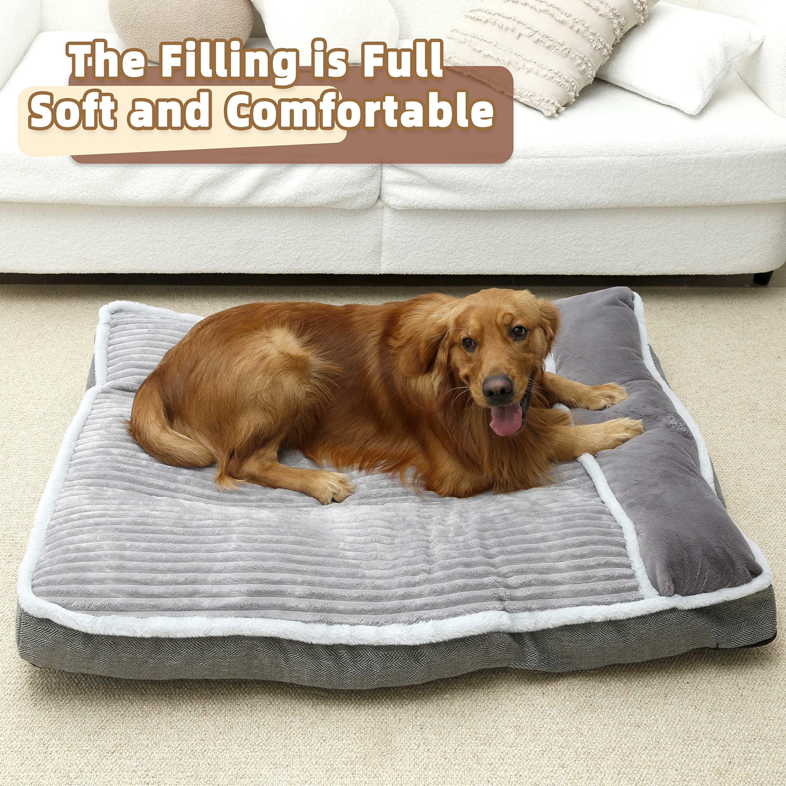 WINDRACING Dog Bed for Small Dogs, Dog Mattress with Pillow for Crate Kennel, Sofa Dog Bed, Super Soft pet Bed for Medium, Small Dogs Breeds,pet Bed Puppy Bed,beds & Furniture