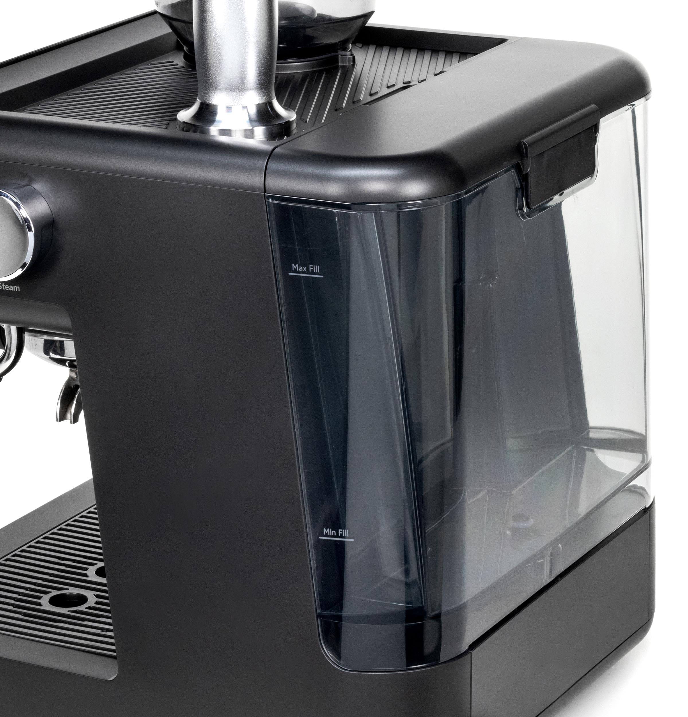 Profile GE Semi Automatic Espresso Machine + Steam Frother | Italian-Made 15 Bar Pump for Balanced Extraction | 15 Adjustable Grind Size Levels | WiFi Connected for Drink Customization | Black