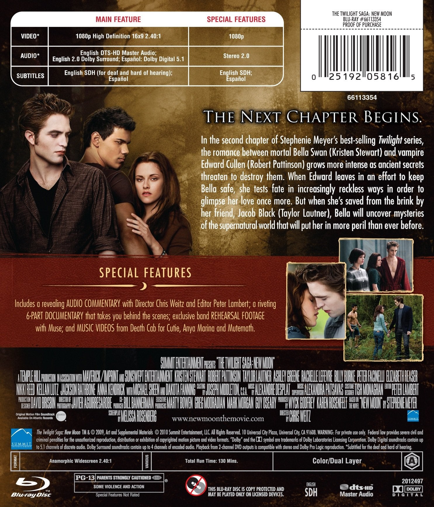 The Twilight Saga: New Moon [Blu-ray]