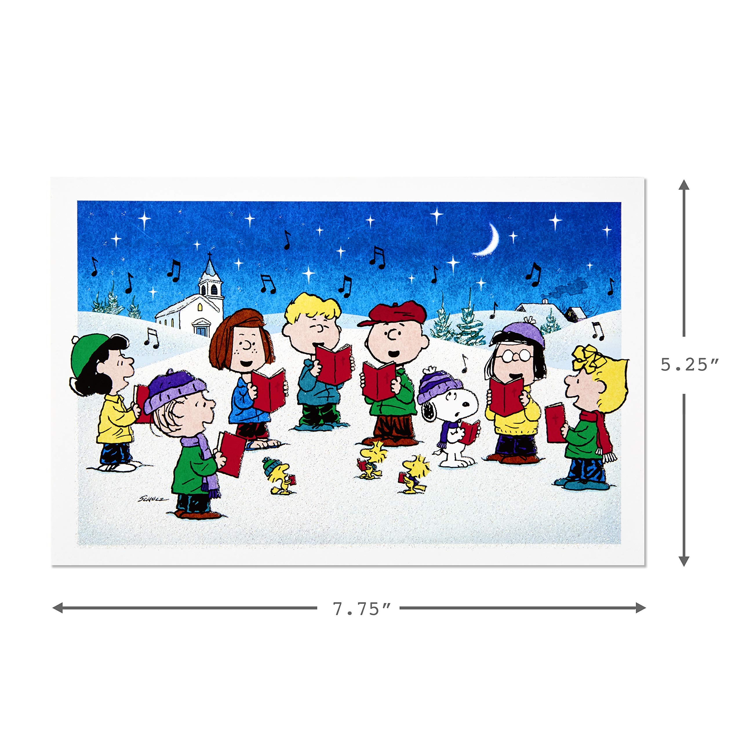 Hallmark Boxed Christmas Cards, Peanuts Gang (40 Cards with Envelopes), 1XPX2803