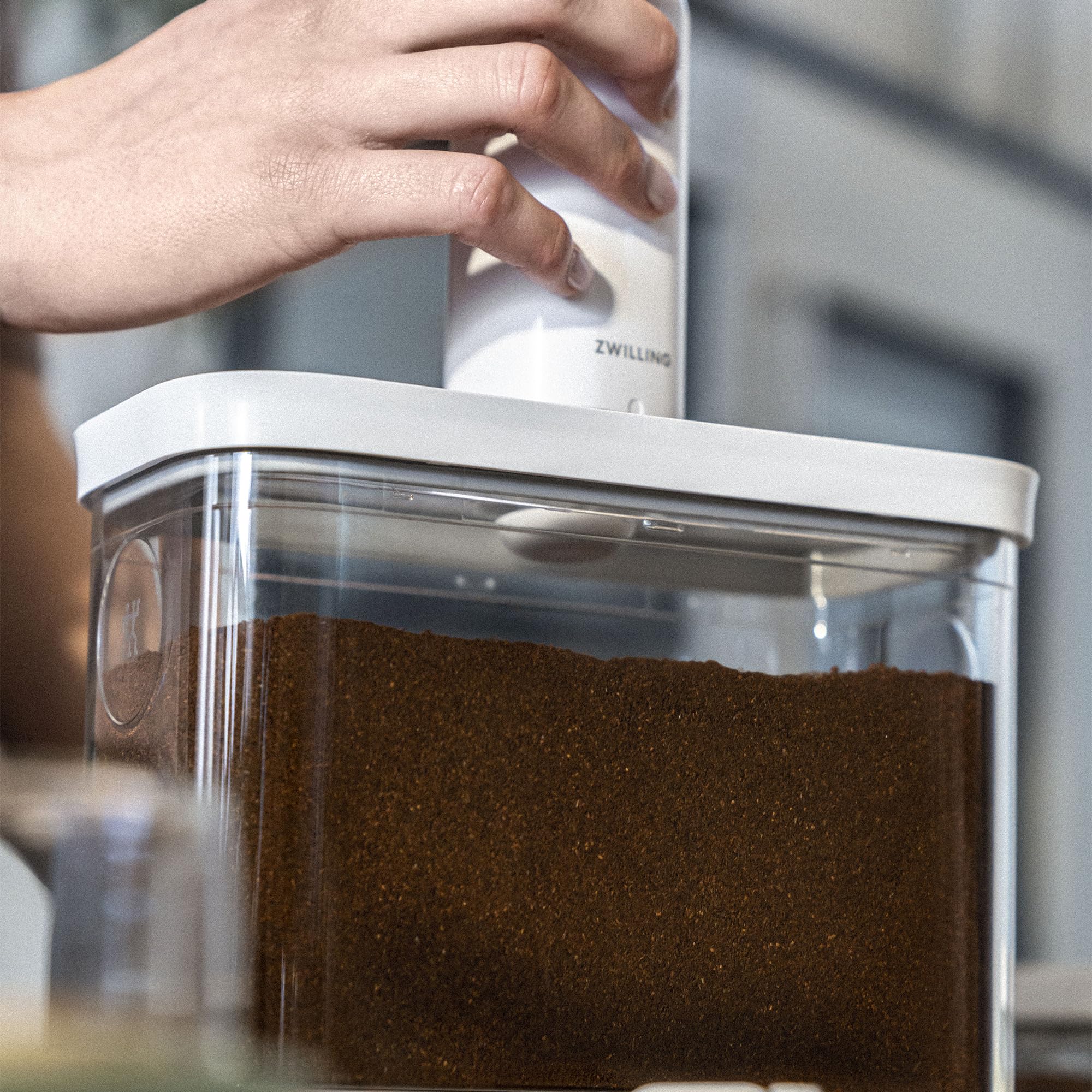 ZWILLING Fresh & Save Cube Boxes, Plastic, Airtight Dry Food Storage Container, Medium Tall Cube, 2M Container, 1.9-qt