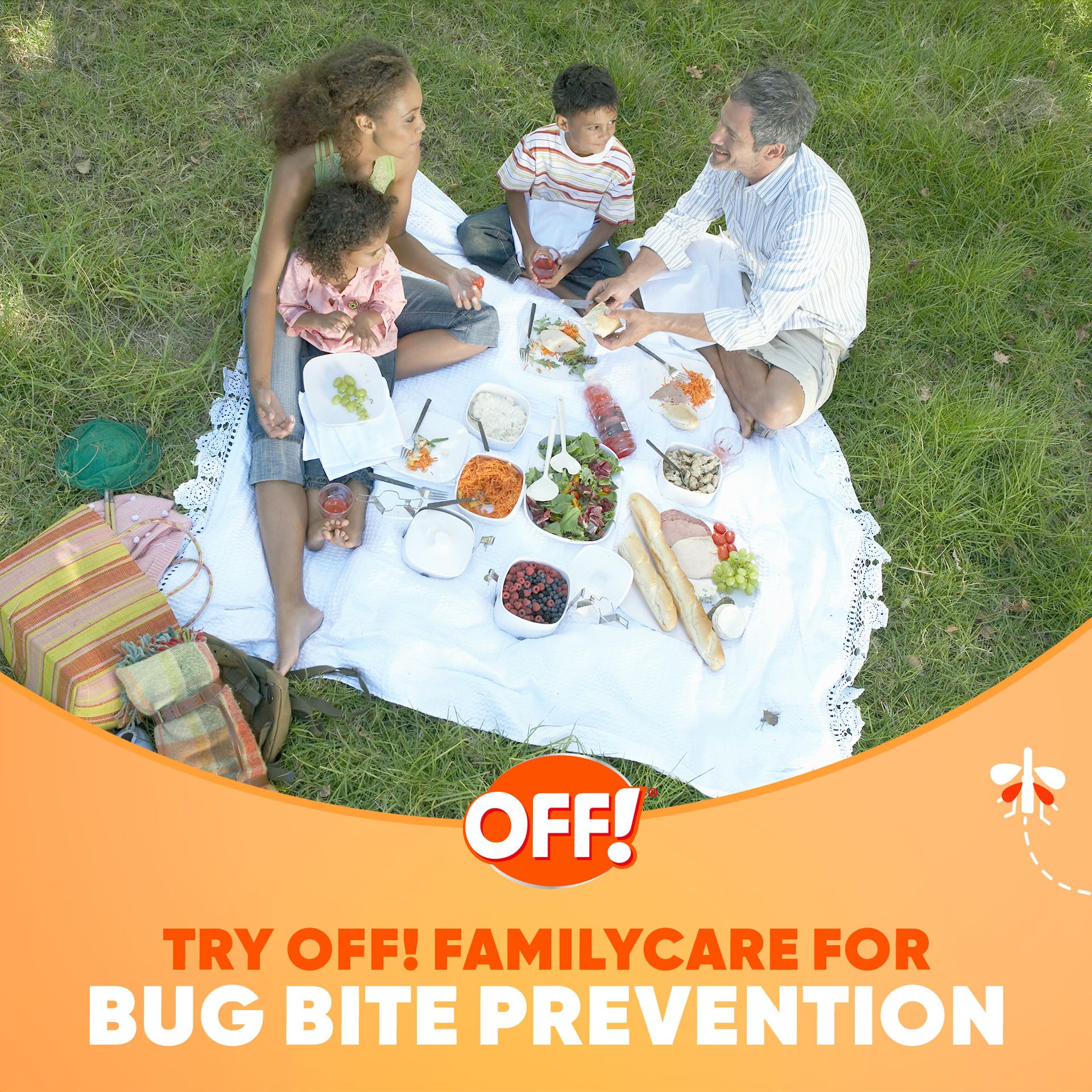 OFF! Family Care Insect & Mosquito Repellent Spritz, Bug Spray Containing 7% DEET, Unscented Repellent with Aloe Vera Protects Against Mosquitoes, 9 Oz