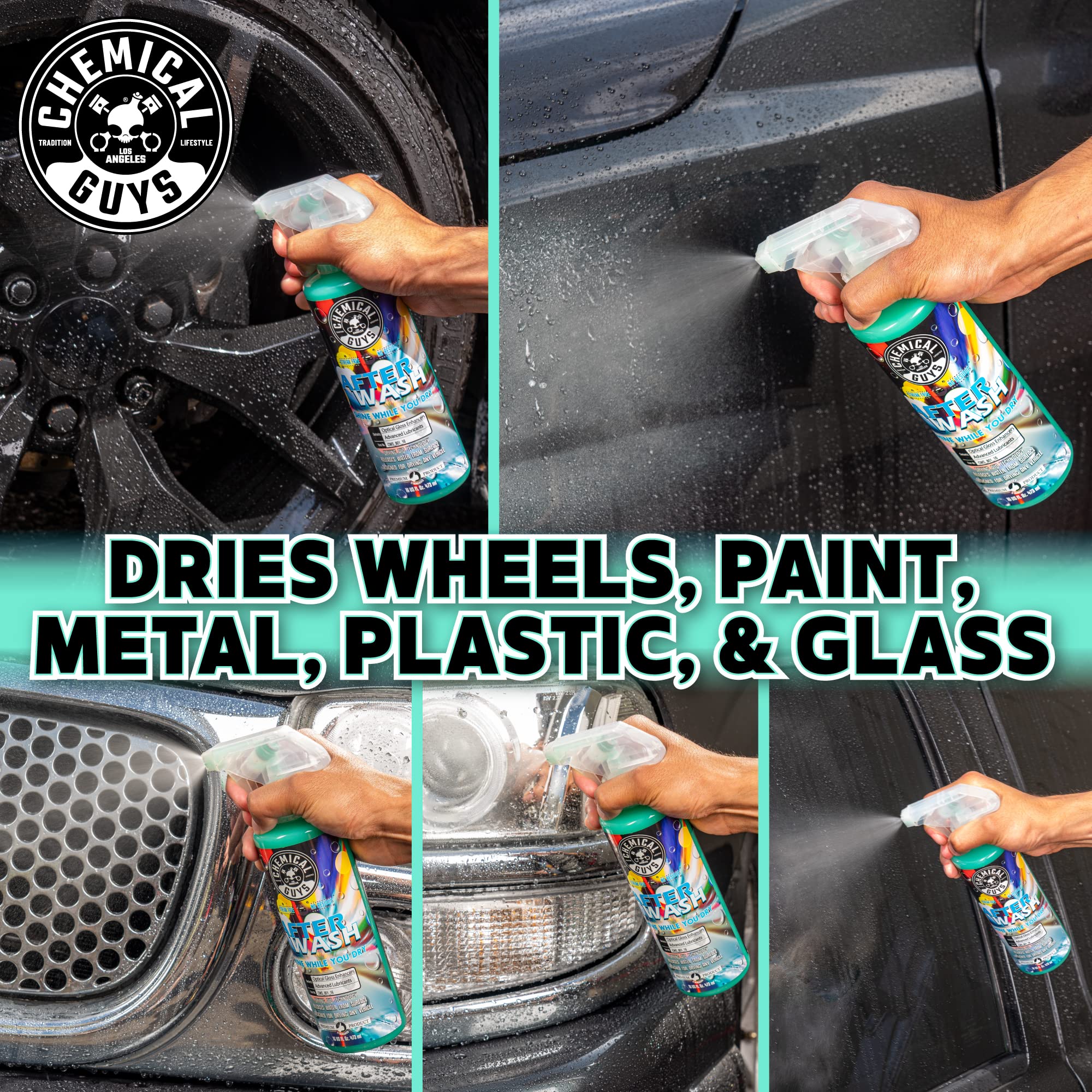 Chemical Guys HOL_128 Car Cleaning Kit, with Car Wash Soap, Car Wash Bucket and 16oz Car Care Cleaning (8 items)