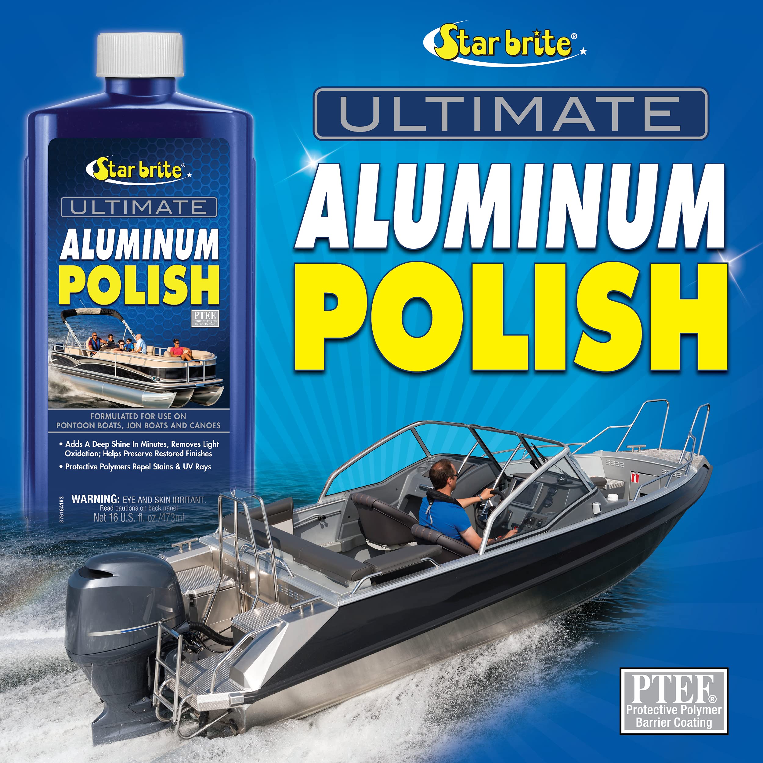 Star Brite 087616 Ultimate Aluminum Polish W/Ptef