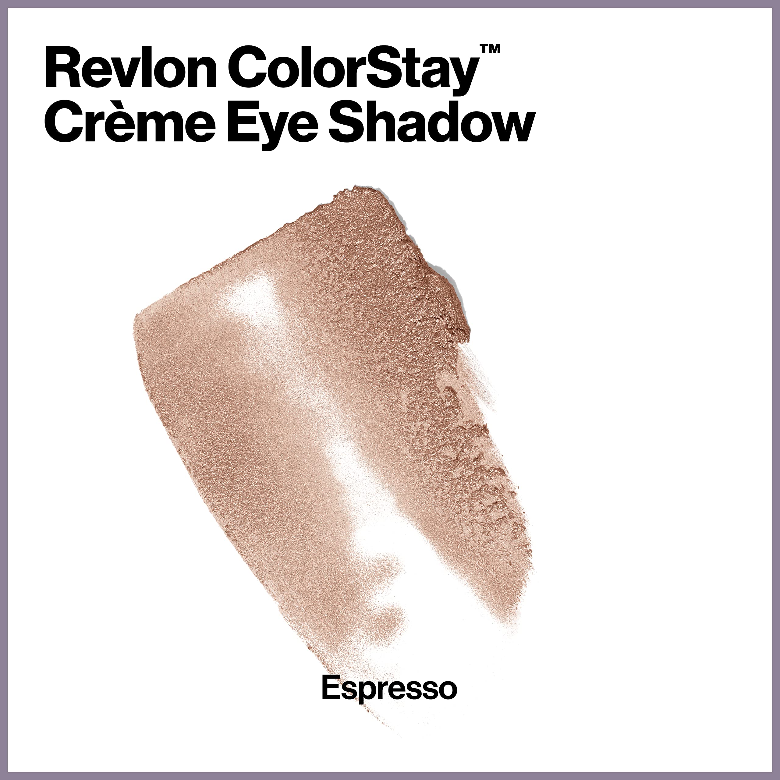 Revlon Crème Eyeshadow, ColorStay 24 Hour Eye Makeup, Highly Pigmented Cream Formula in Blendable Matte & Shimmer Finishes, 715 Espresso, 0.18 Oz