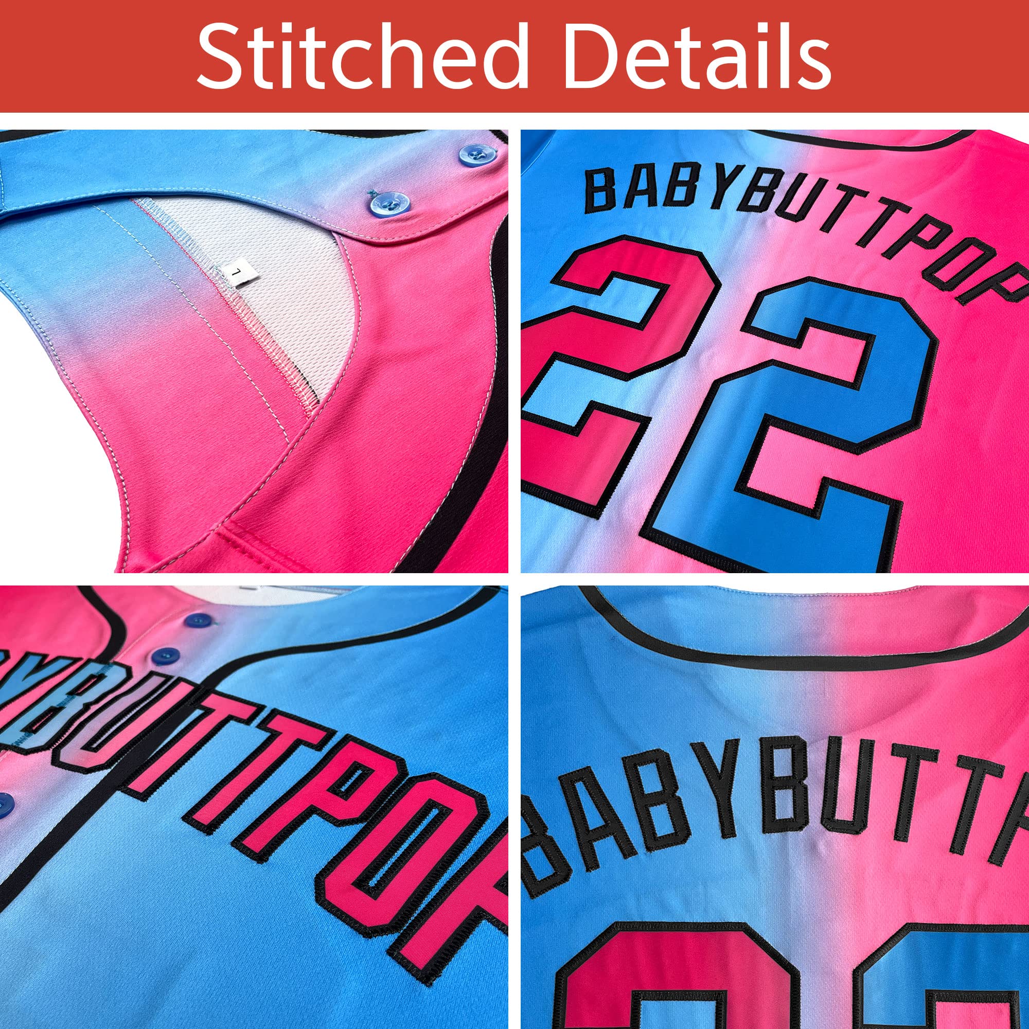 Custom Baseball Jersey Stitched Personalized Baseball Shirts Sports Uniform for Men Women Boy