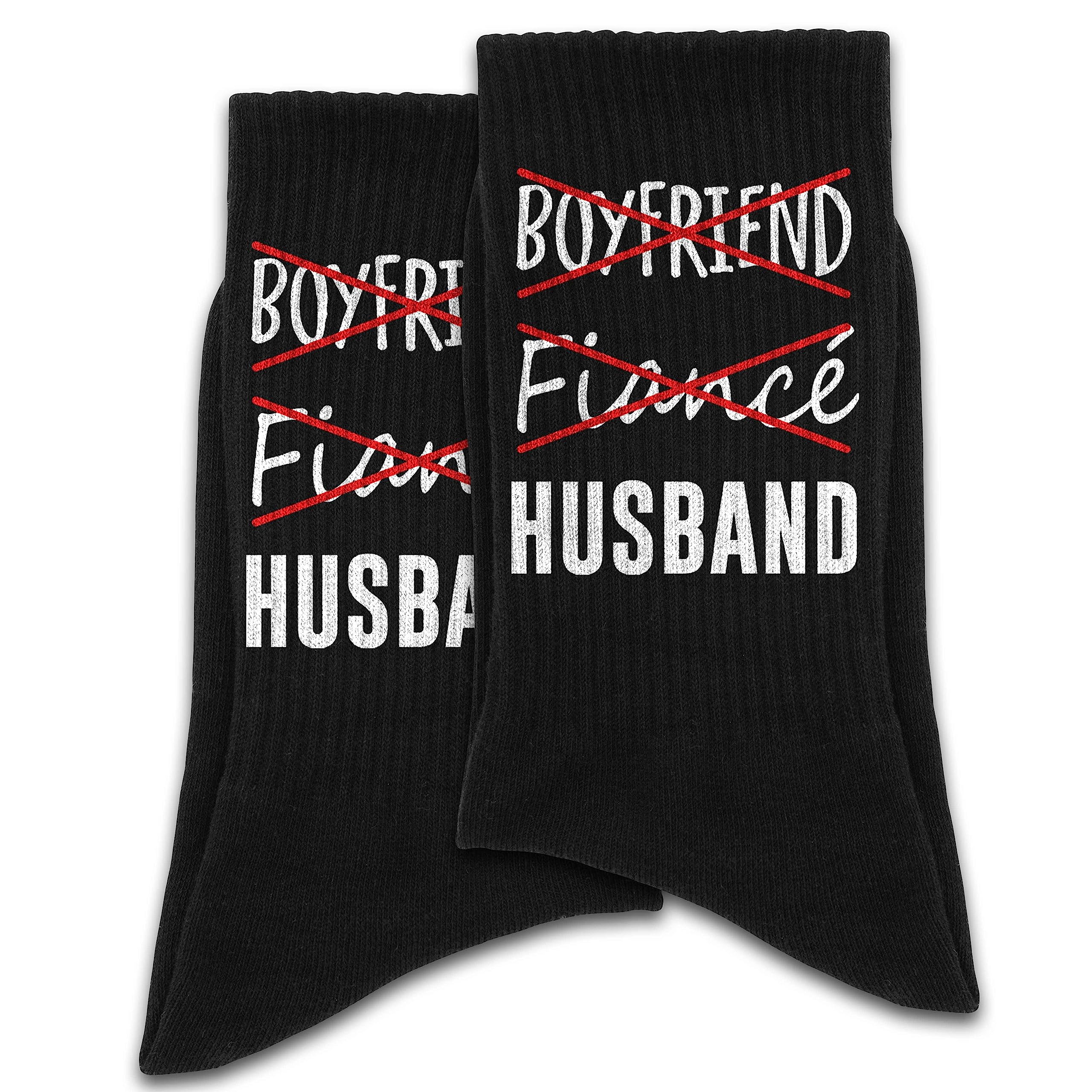 Not Boyfriend Socks, Fiance Socks, Wedding Gift, Gifts For Man Sock, Fiance Present Socks, Gift For Fiance. (Not Boyfriend Not Fiance, Cotton)