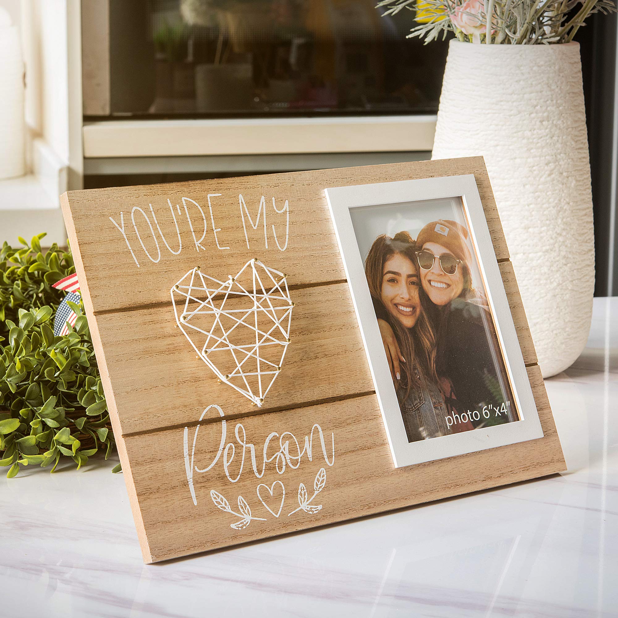 You're My Person Gifts - Best Friends Christmas Gift for Women - Friend Birthday Gift for Women, BFF, Bestfriend, Besties - Long Distance Friendship Picture Frame Gift - Fits 4x6 Inches Photo