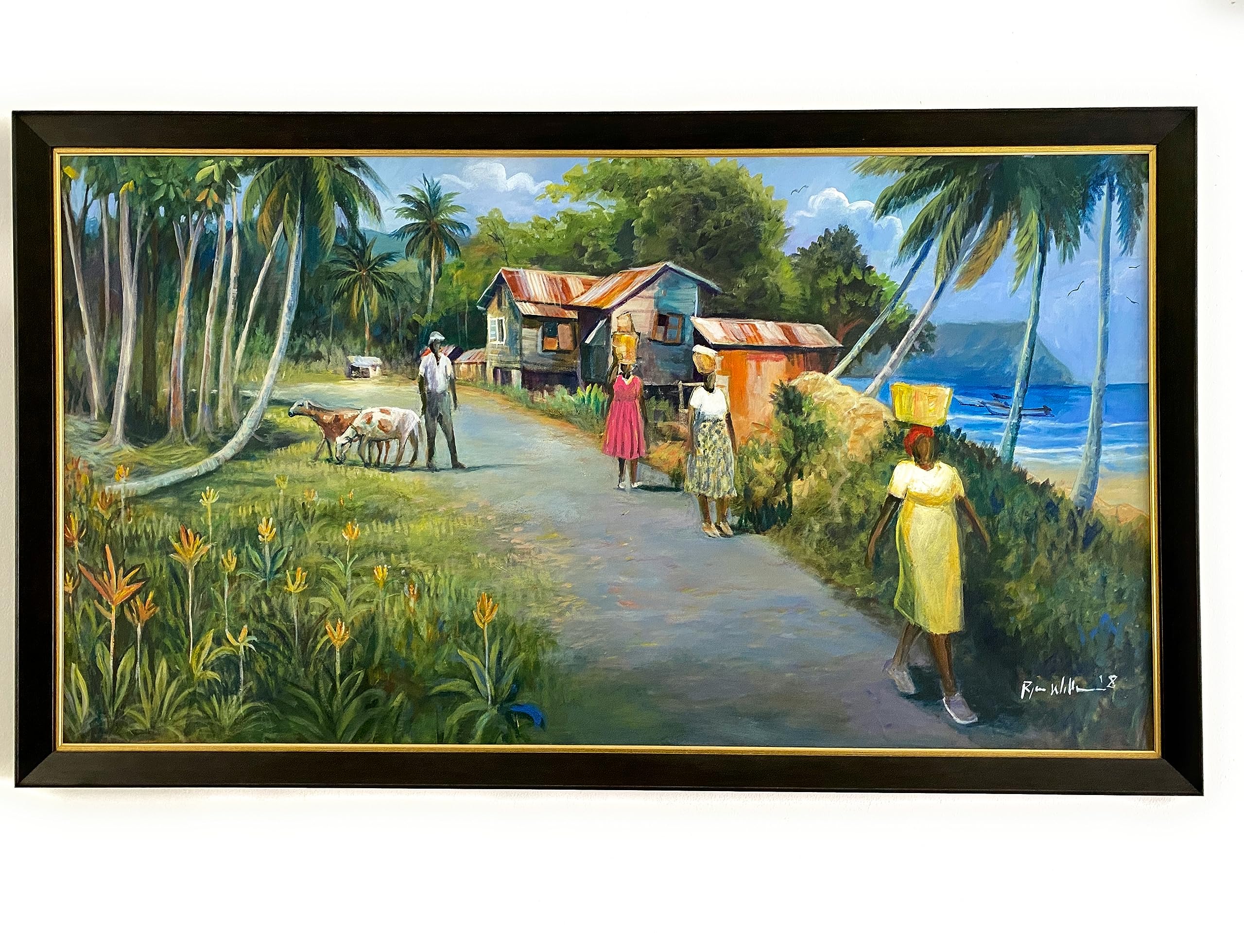 TradeInc Enterprises Most Expensive Painting on Amazon from Famous Caribbean Artist Ryan Williams - Collectible Paintings Cultural Collectors Item (1 of a kind available)