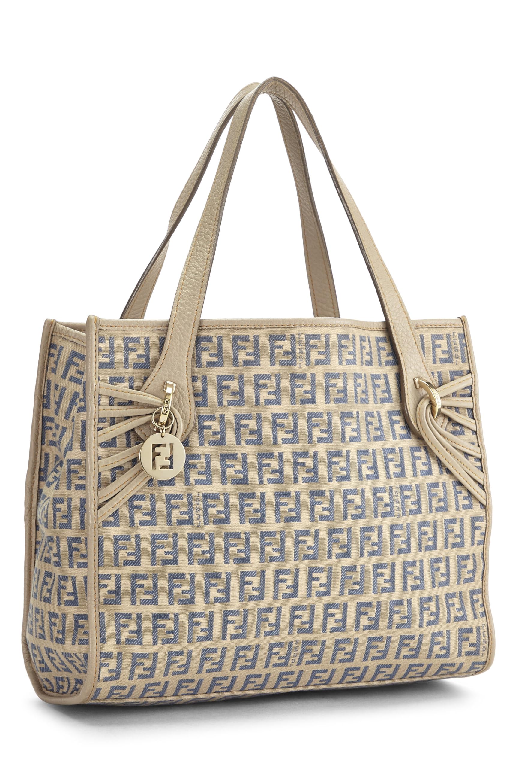 Fendi, Pre-Loved Beige Zucchino Tote Small, Brown