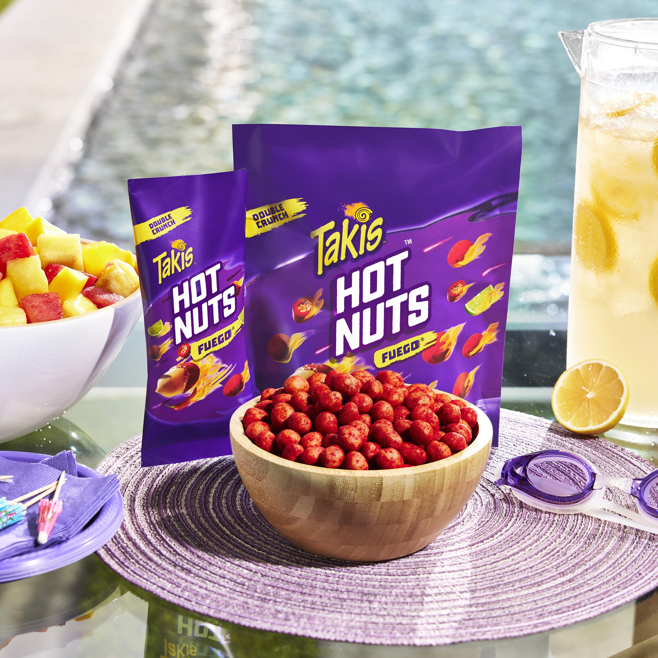 Takis Fuego Hot Nuts 12 pc / 3.2 oz Snack Size Box, Hot Chili Pepper & Lime Flavored Extreme Spicy Double-Crunch Peanuts