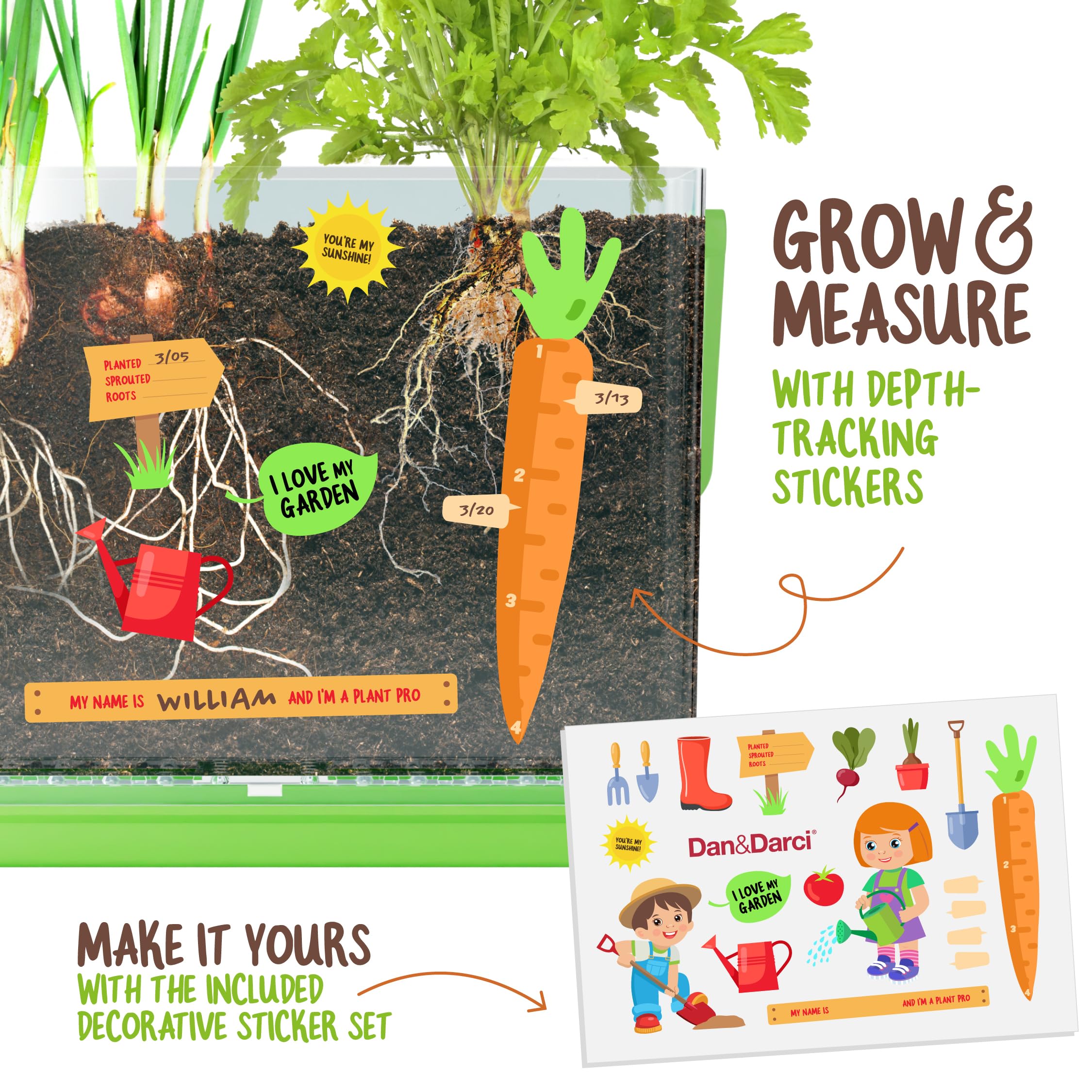 Root Viewer Kit for Kids - Grow Your Own Plant for Boys & Girls - Science STEM Toy & Craft Growing Kits for Ages 4-8 Birthday Easter Gifts for Boy, Girls 4, 5, 6, 7, 8, Year Old - Gardening Set Toys